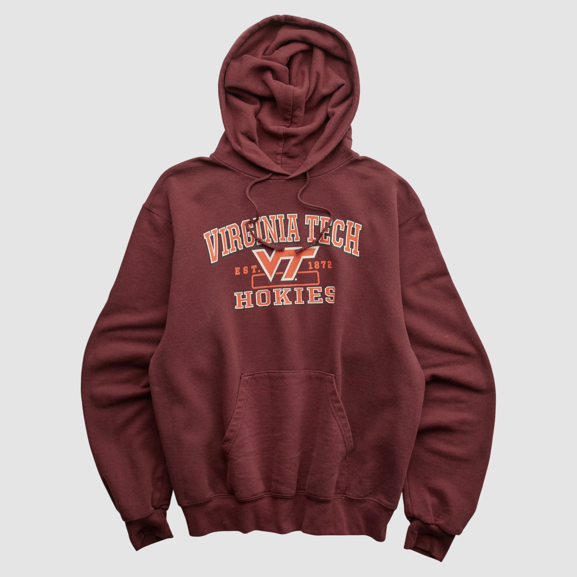 Virginia Tech Hokies Champion 2000s Hooded Pullover Sweatshirt - Maroon - XS