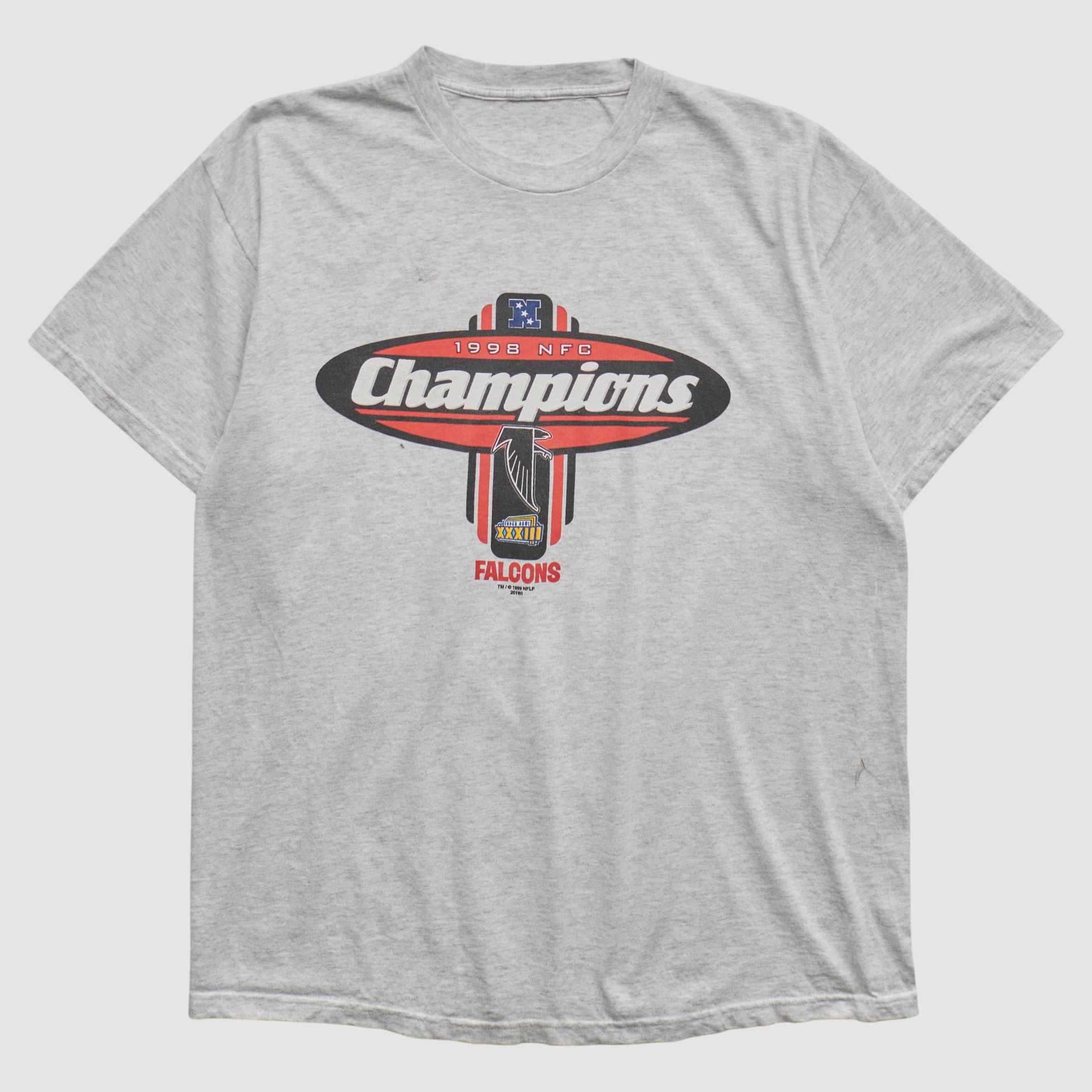 Atlanta Falcons 1998 T-shirt - Heather Gray - L