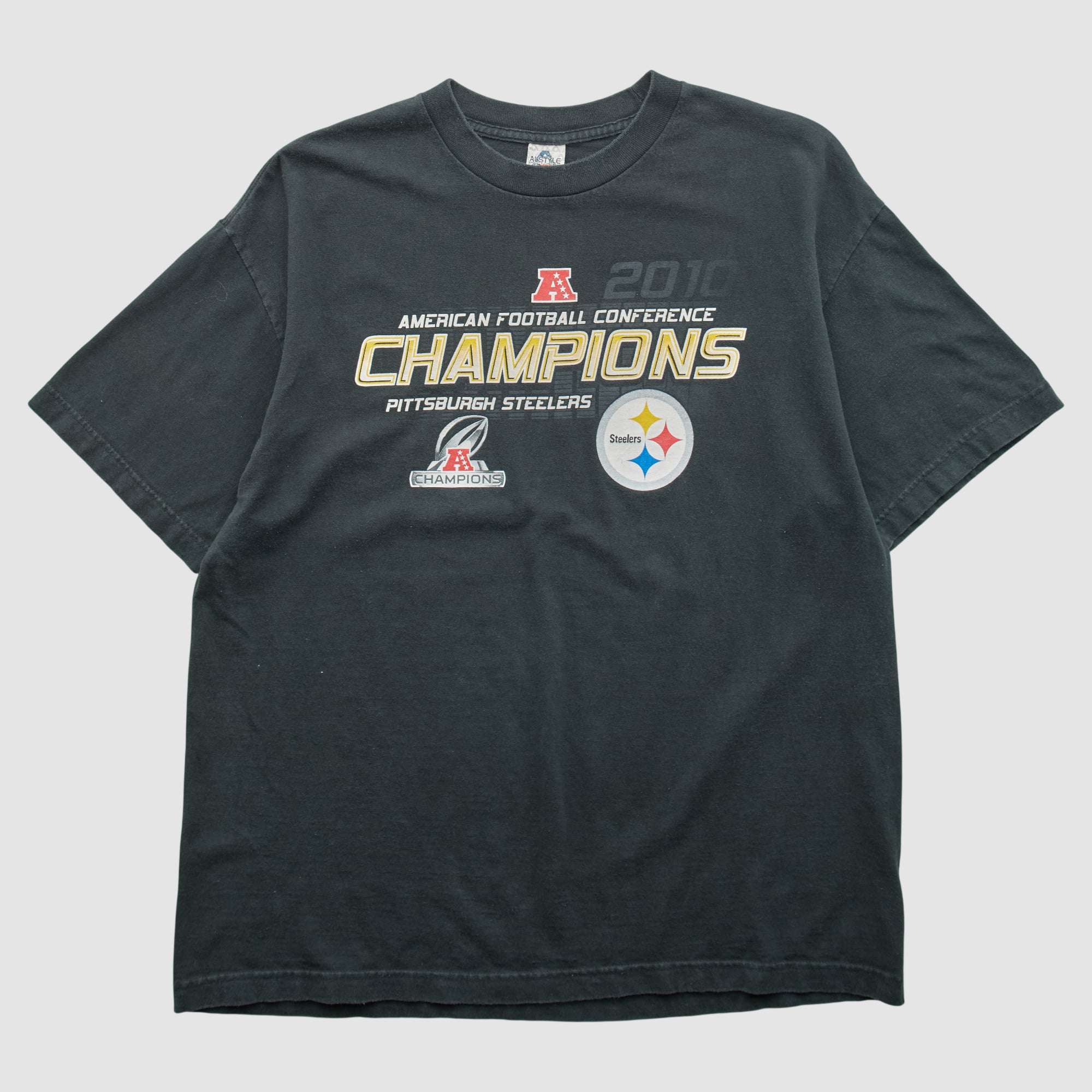 Pittsburgh Steelers Alstyle 2010 T-shirt - Black - L