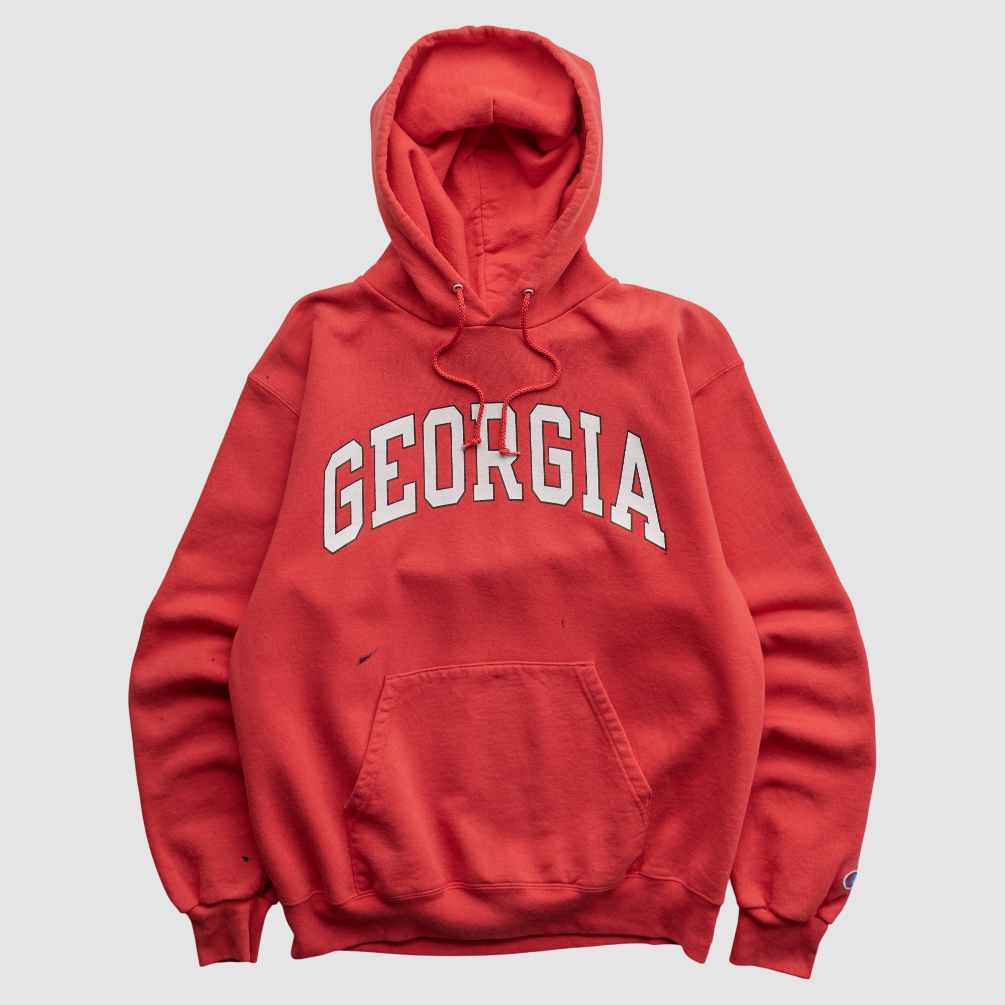 Georgia Bulldogs Champion 2000s Hooded Pullover Sweatshirt - Red - S