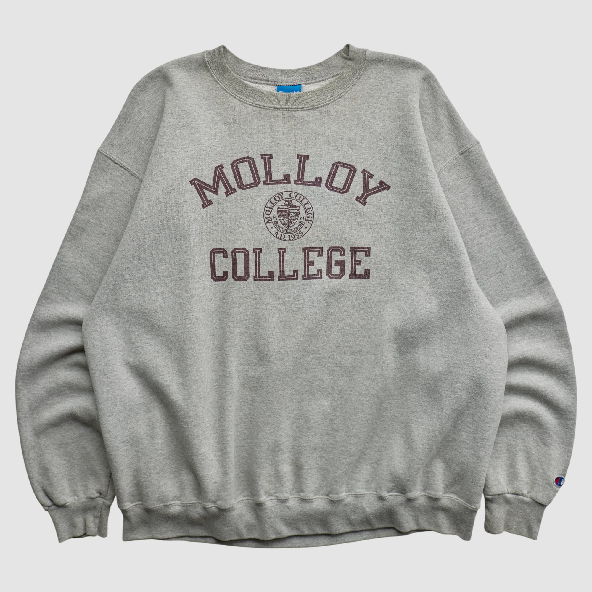 Molloy Lions Champion 2000s Pullover Sweatshirt - Gray - XL