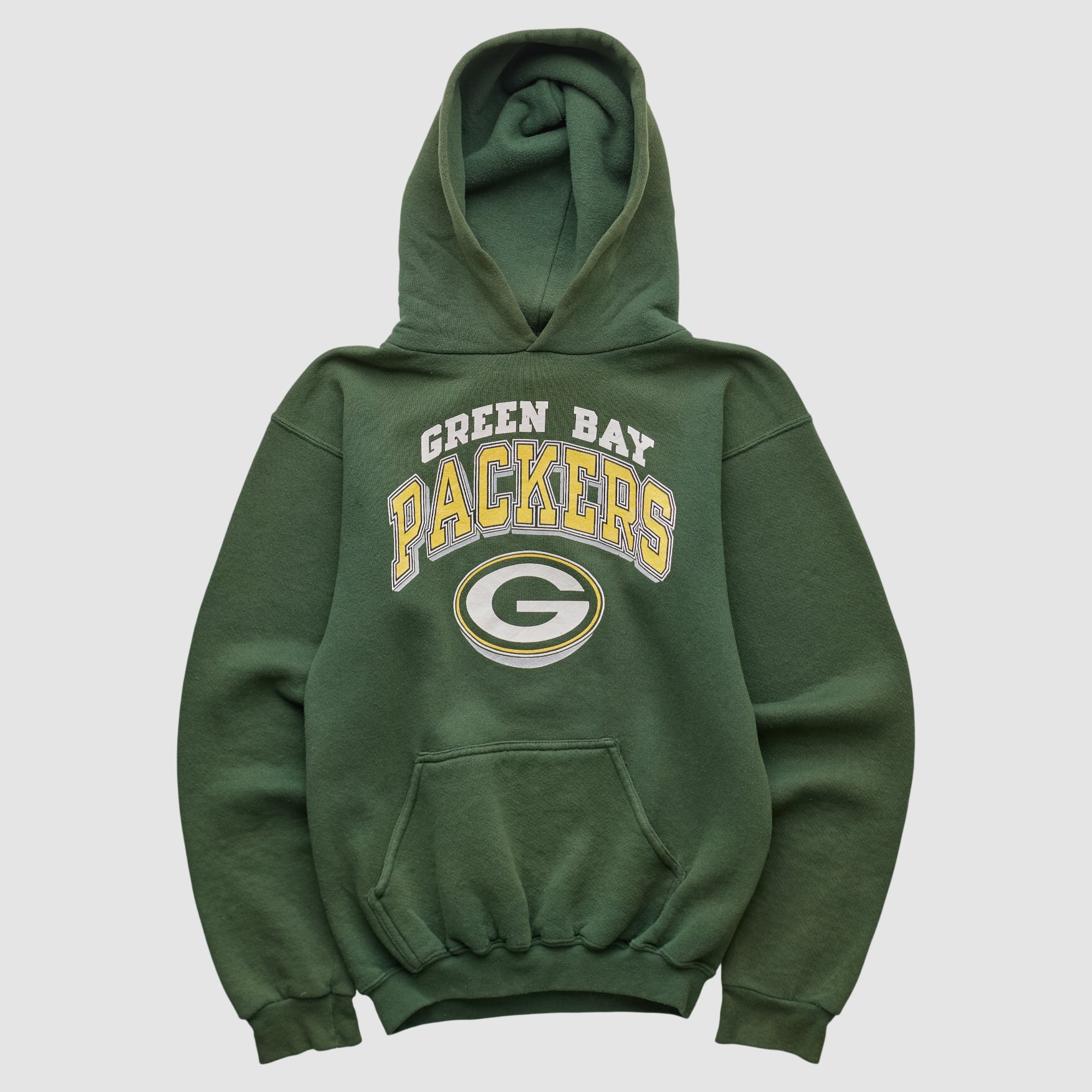 Green Bay Packers 90s Hooded Pullover Sweatshirt - Green - XXS