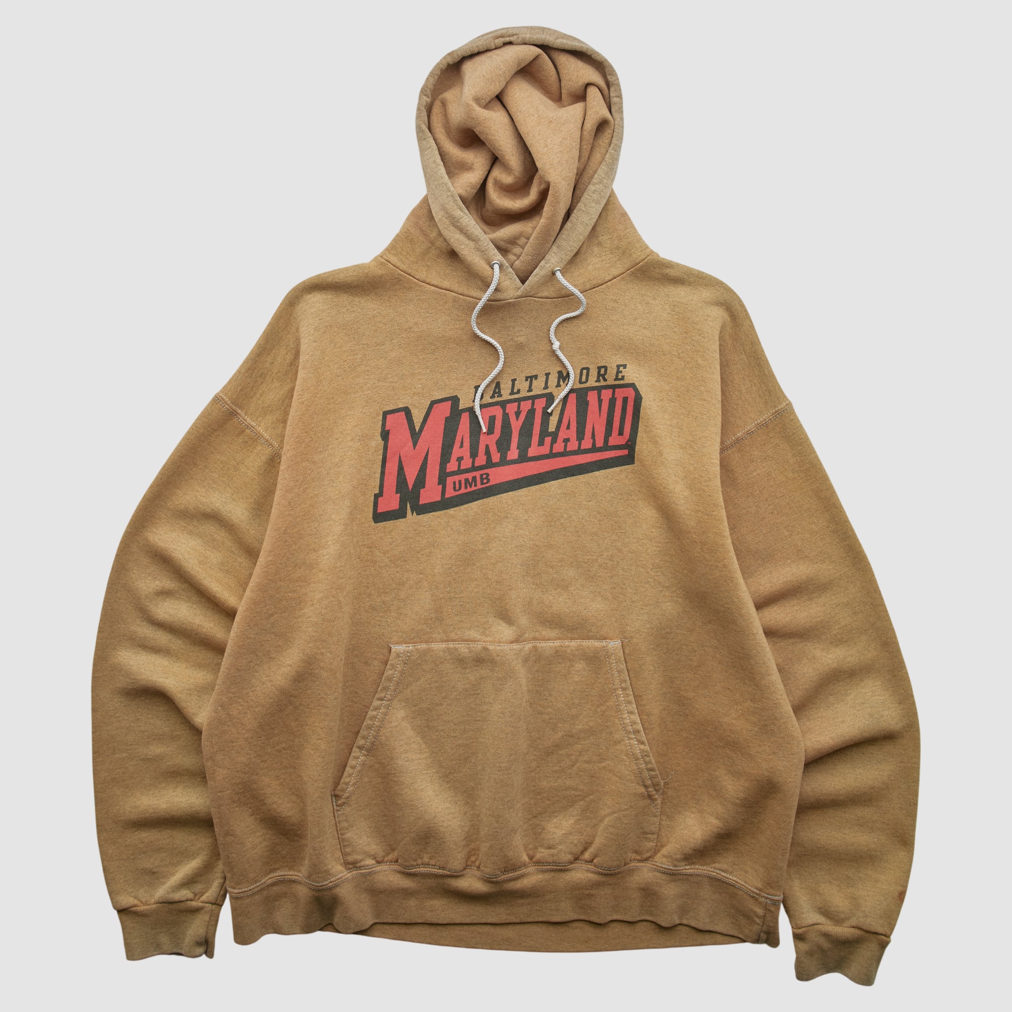 University of Maryland Baltimore Champion 2000s Hooded Pullover Sweatshirt - Clay - L