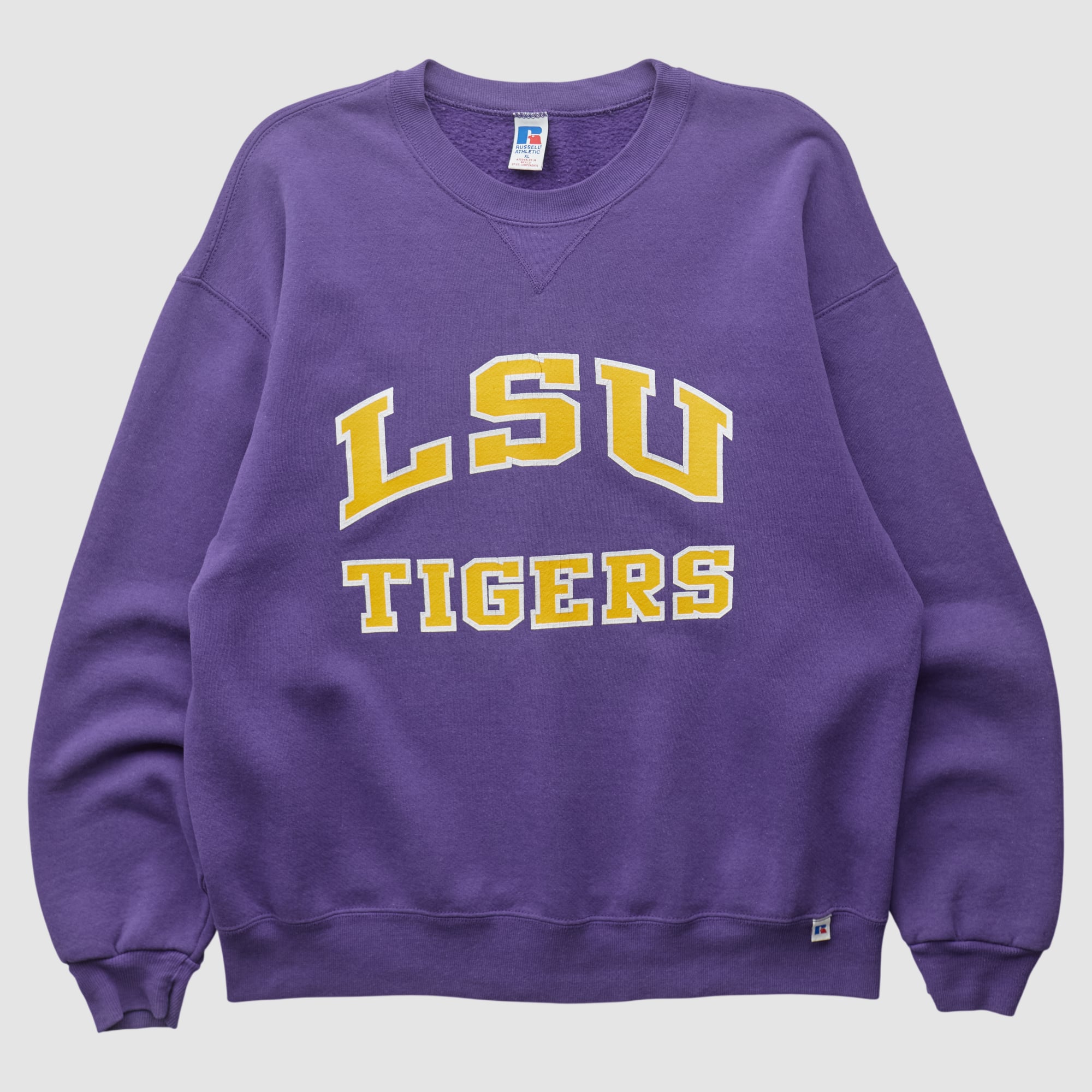 LSU Tigers Russell 2000s Pullover Sweatshirt - Purple - L