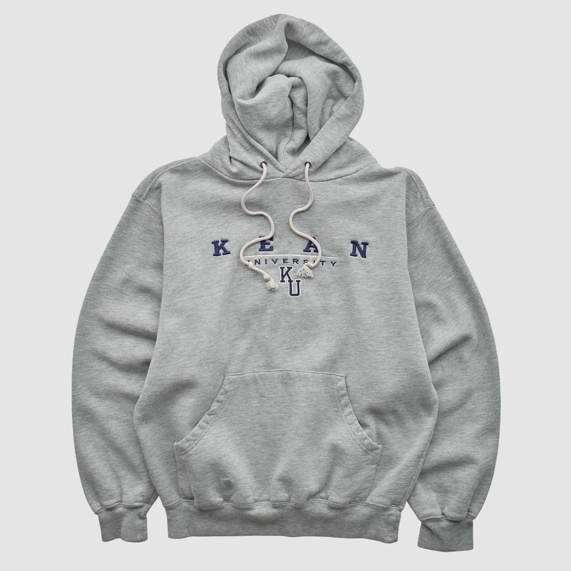 Kean University Cougars Jansport 2000s Hooded Pullover Sweatshirt - Heather Gray - XS