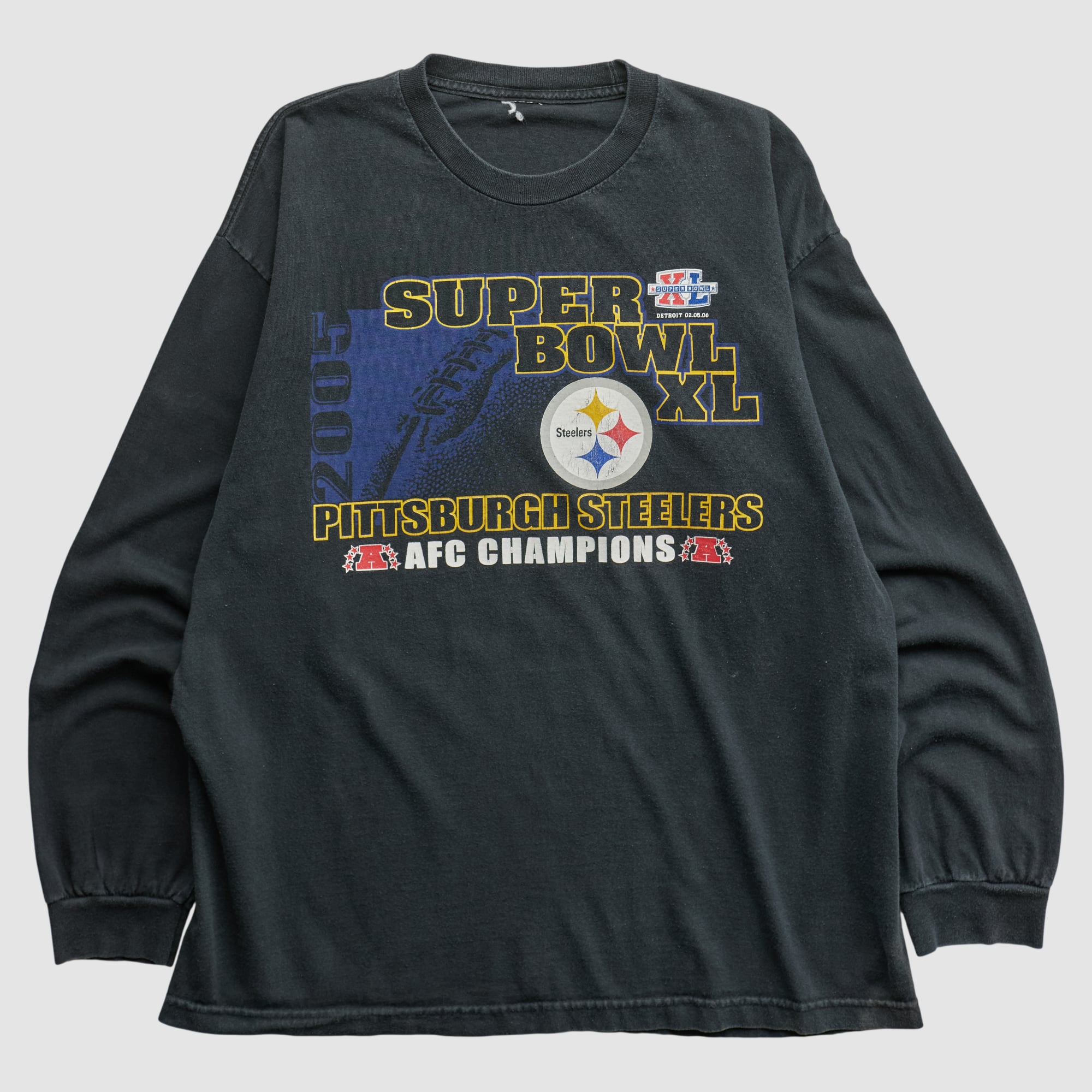 Pittsburgh Steelers 2005 Long Sleeve T-shirt - Black - XL