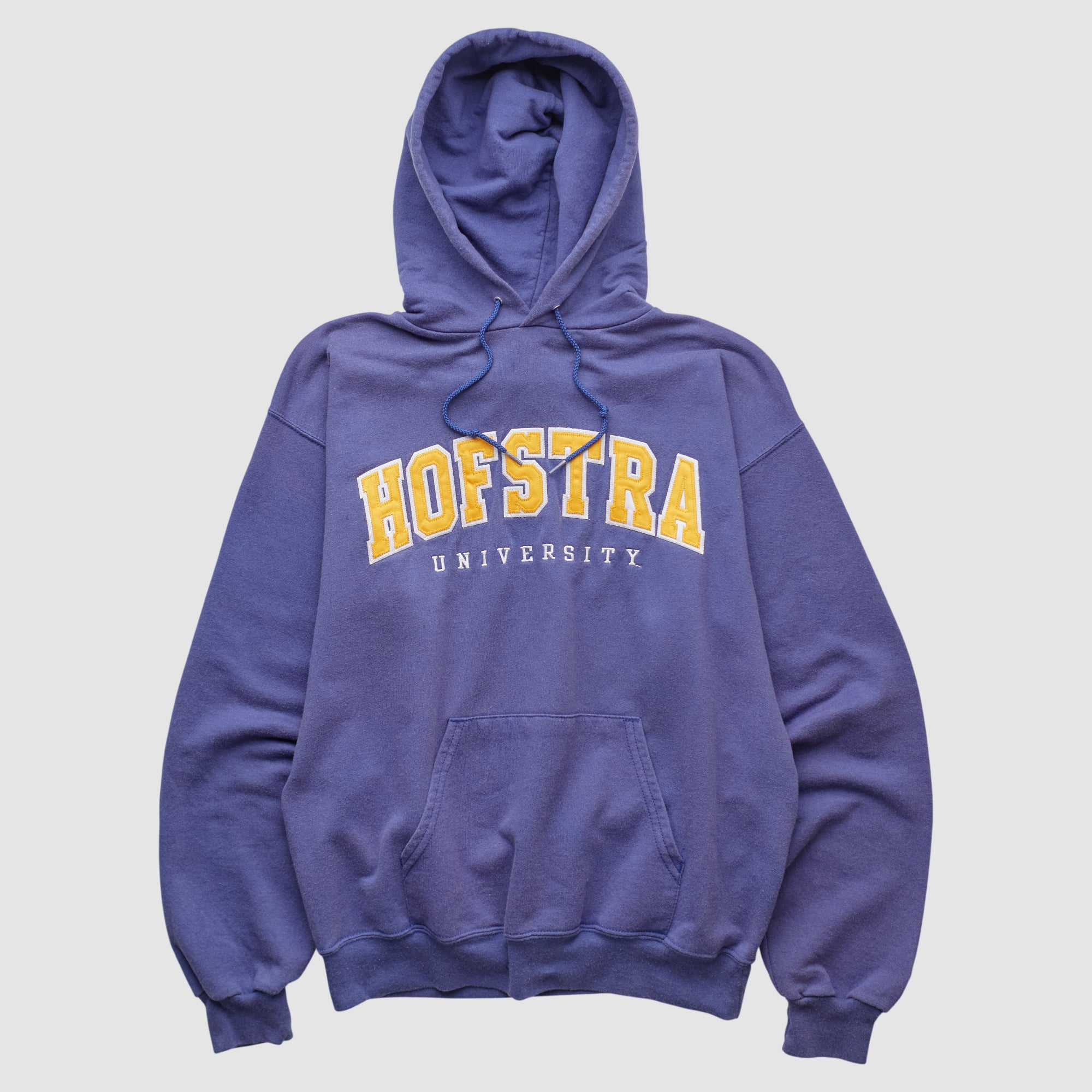Hofstra University Champion 2000s Hooded Pullover Sweatshirt - Purple - XS