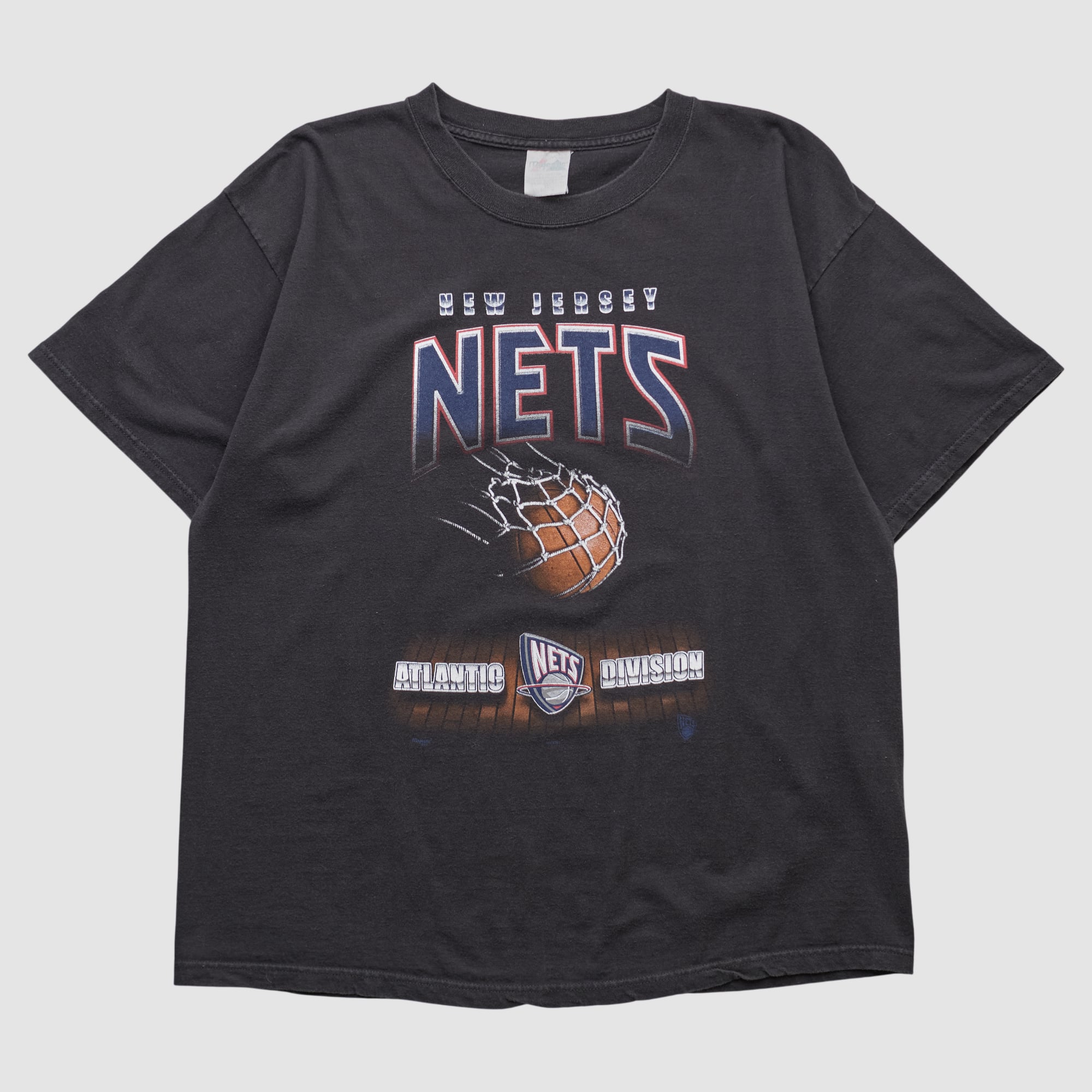 New Jersey Nets Majestic 2000s T-shirt - Black - 2XL
