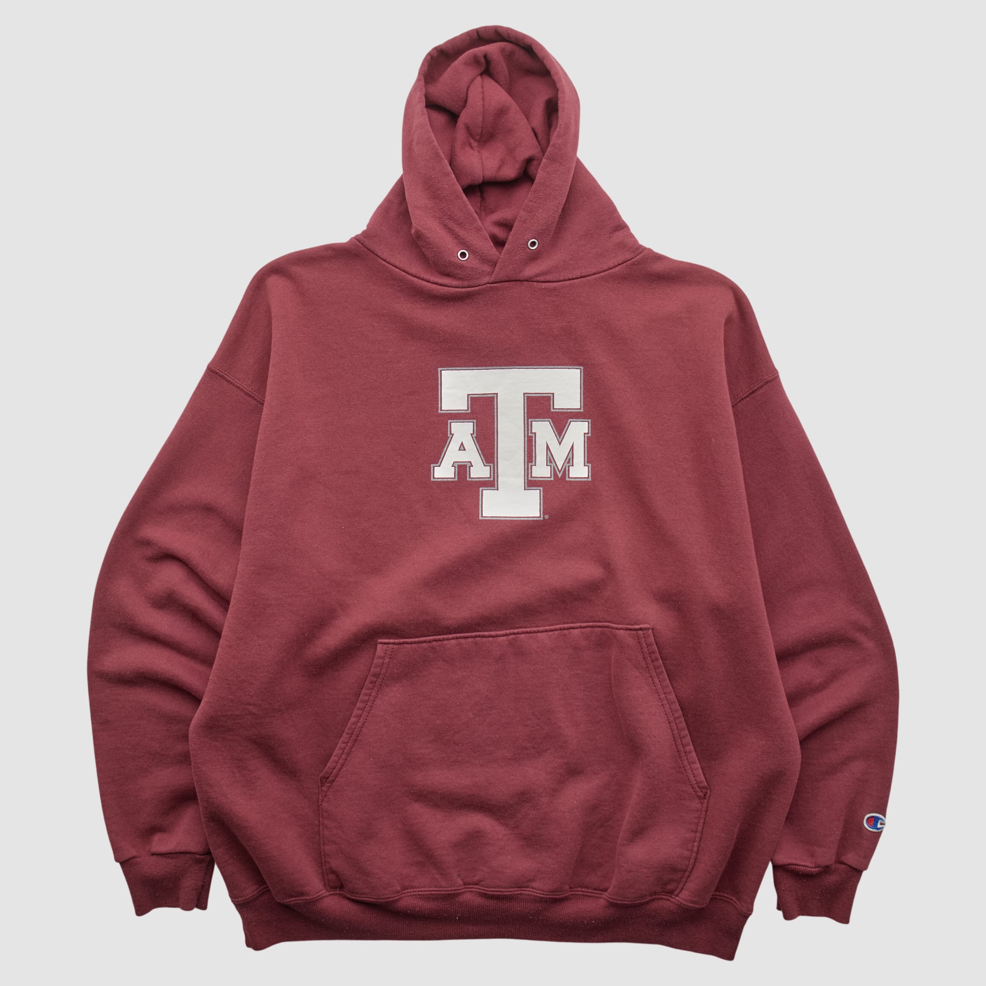 Texas A&M Aggies Champion 2000s Hooded Pullover Sweatshirt - Maroon - L