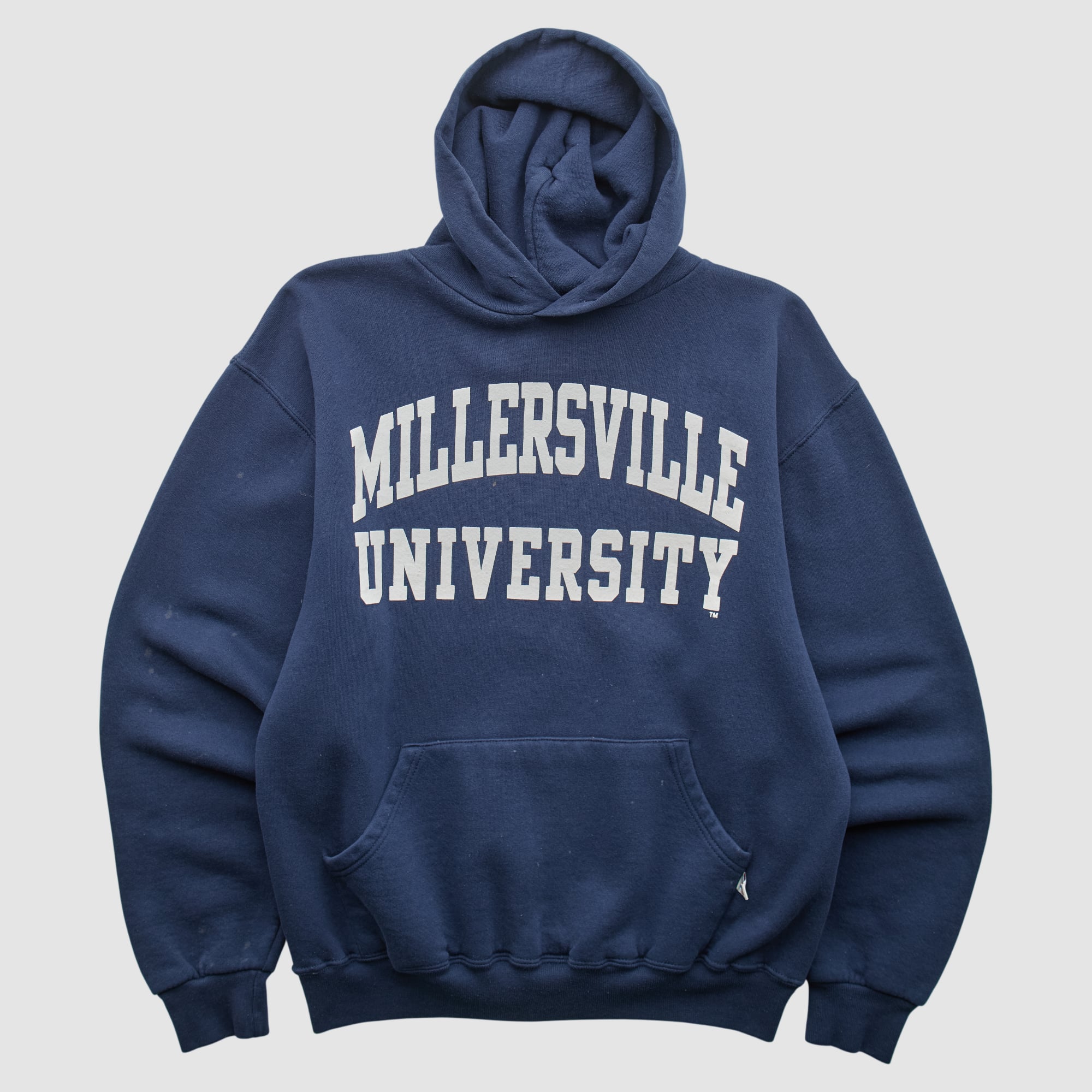Millersville Marauders Russell 2000s Hooded Pullover Sweatshirt - Navy - S