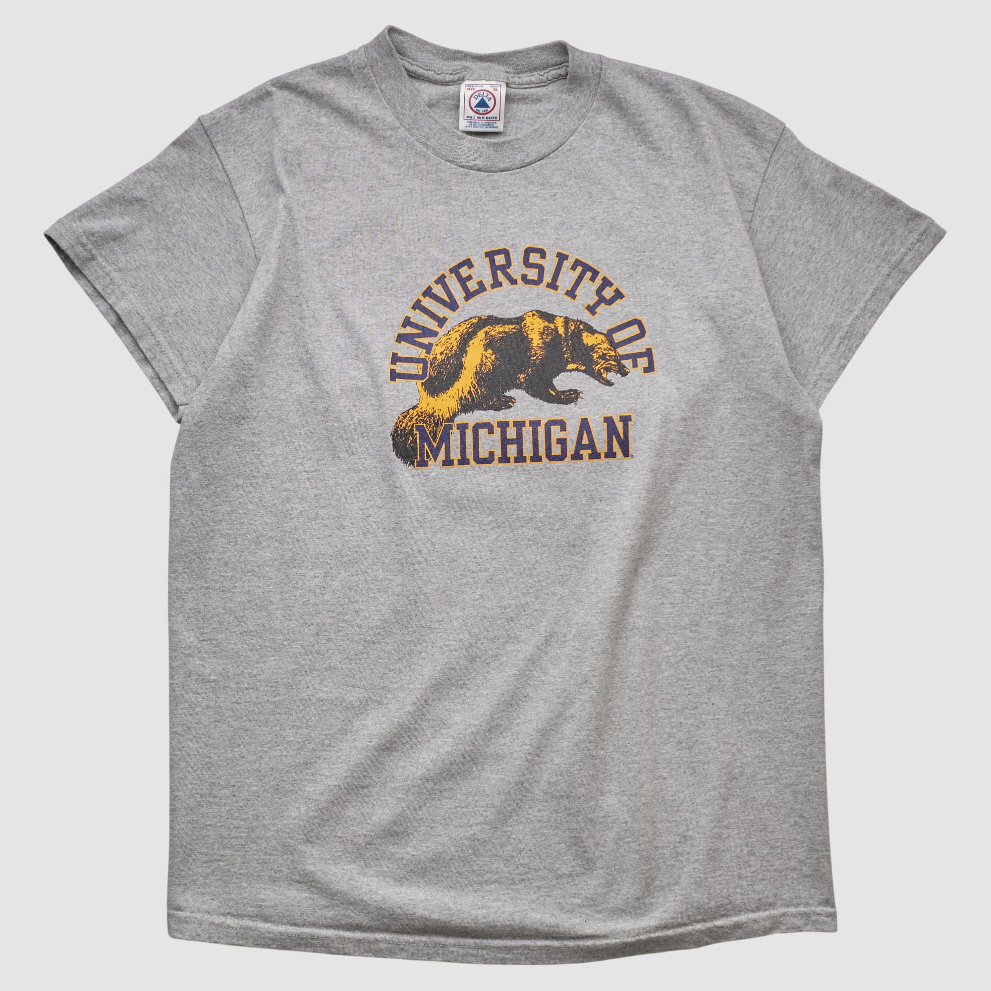 Michigan Wolverines Delta 2000s T-shirt - Heather Gray - M