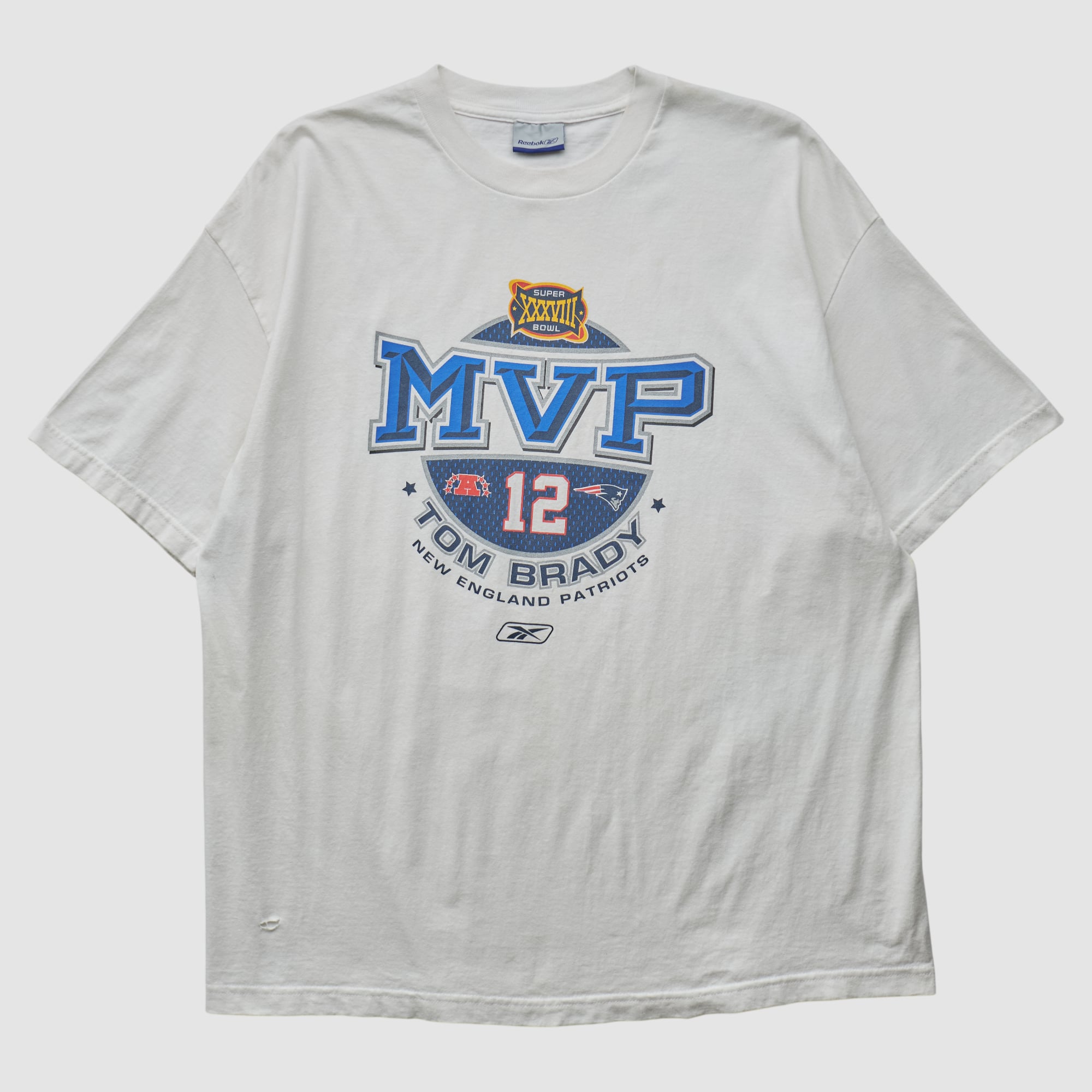 Tom Brady Reebok 2004 T-shirt - White - XL