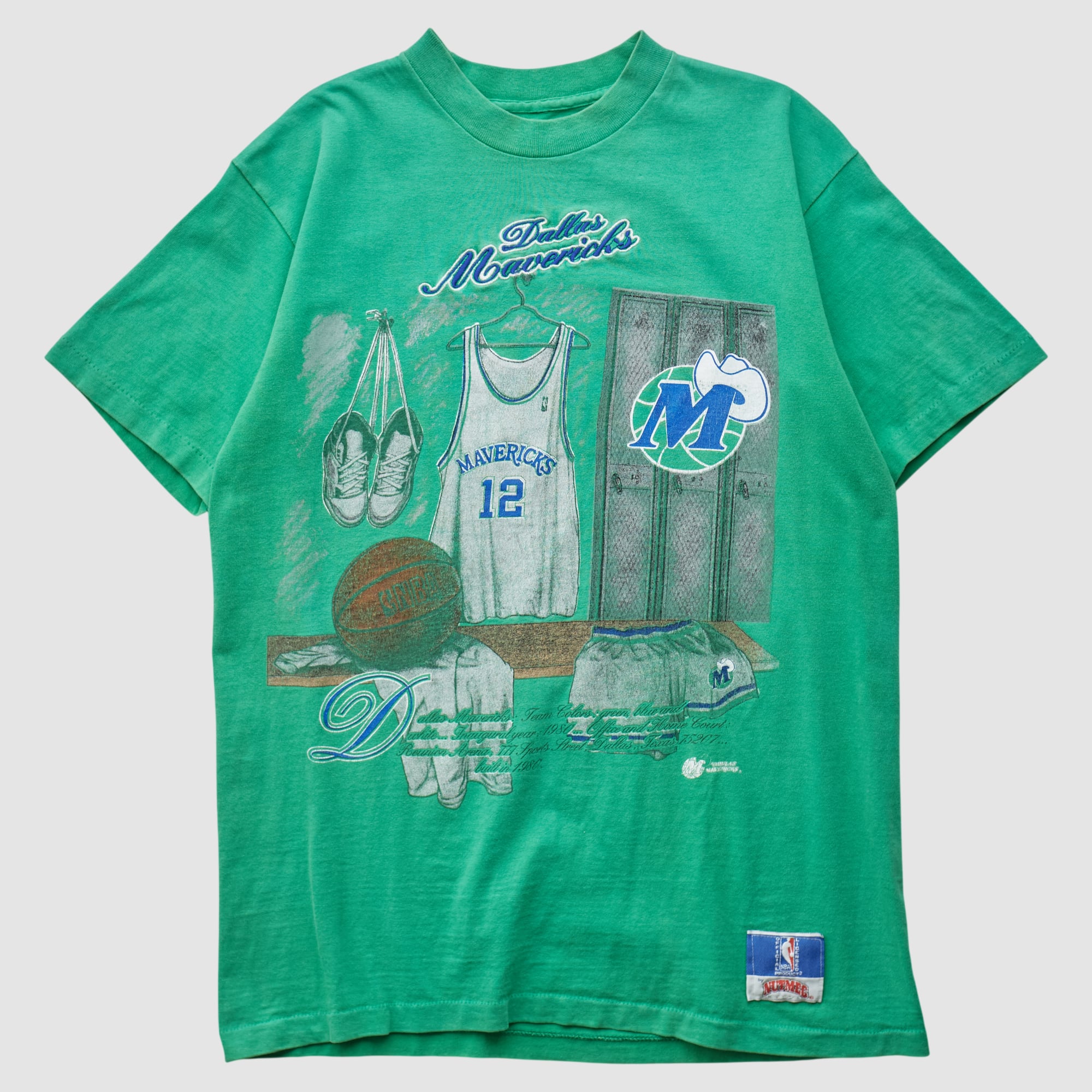 Dallas Mavericks Nutmeg Mills 90s T-shirt - Green - S