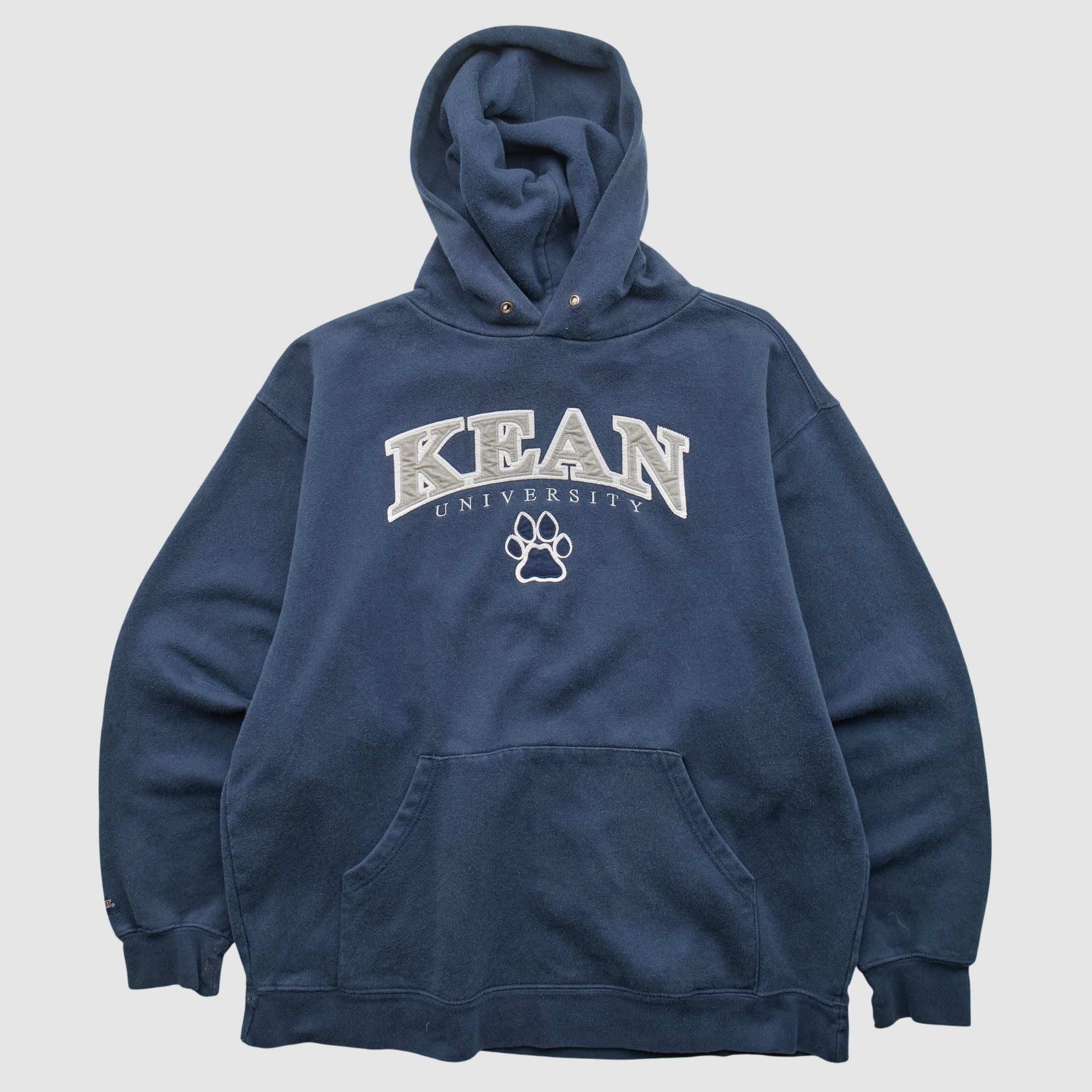 Kean University Cougars Jansport 2000s Hooded Pullover Sweatshirt - Navy - M