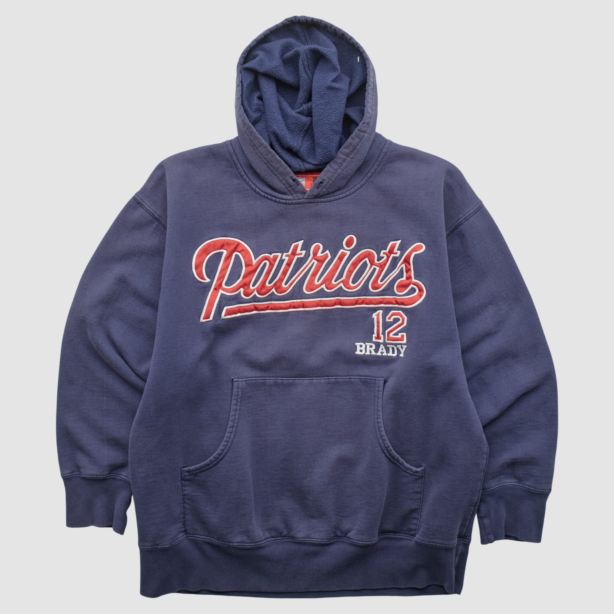 New England Patriots NFL 2000s Hooded Pullover Sweatshirt - Navy - S