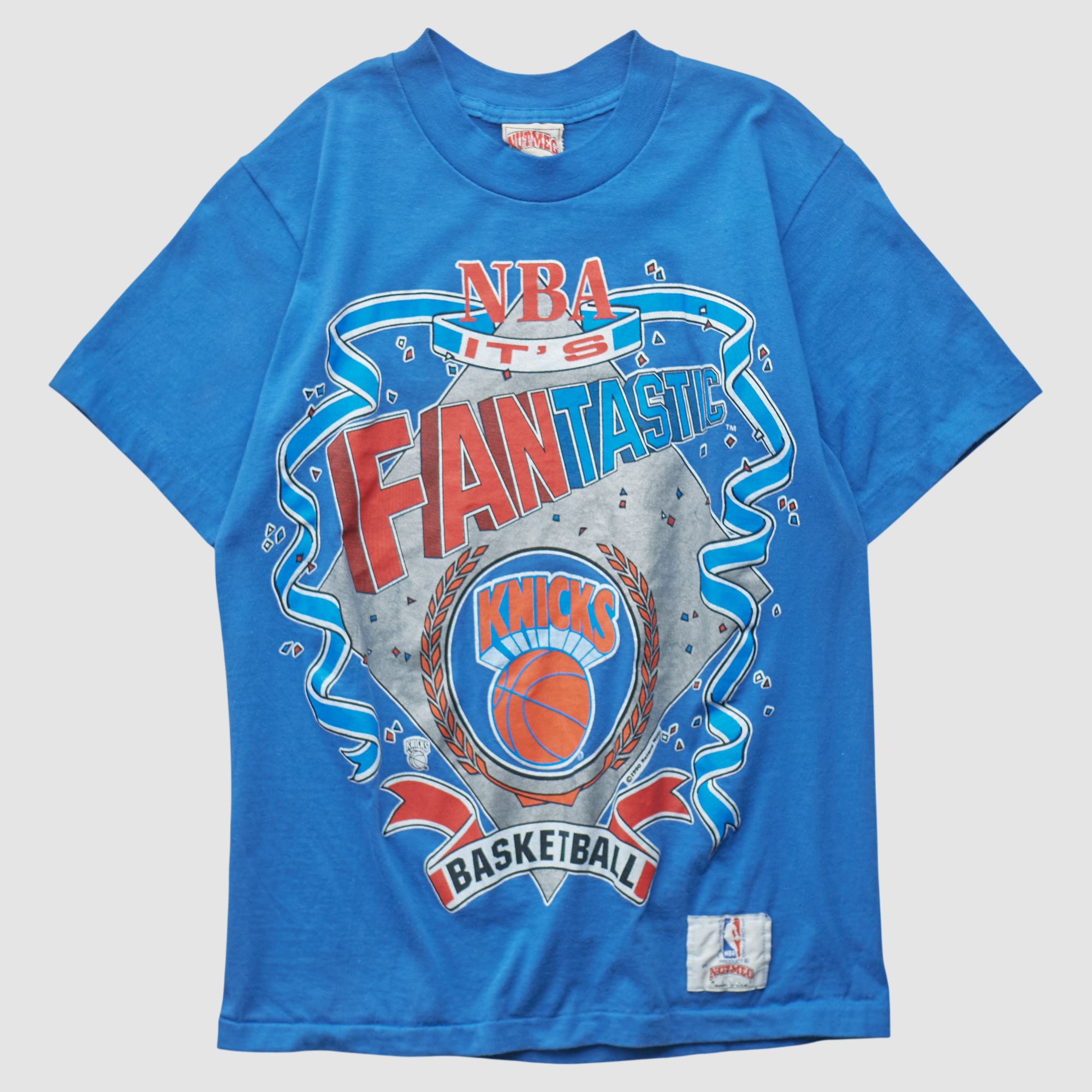 New York Knicks Nutmeg Mills 1990 T-shirt - Blue - S