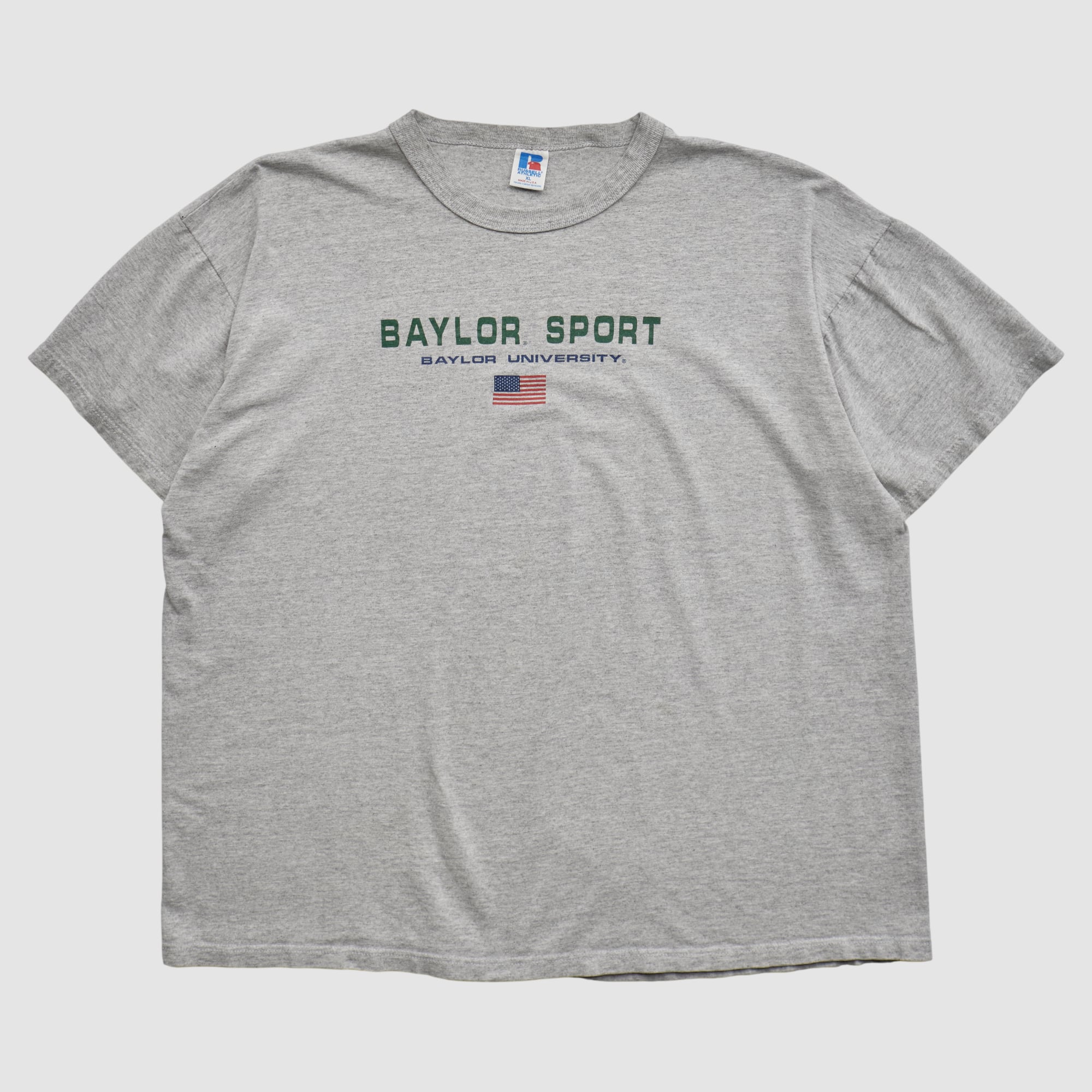 Baylor Bears Russell 90s T-shirt - Heather Gray - XL