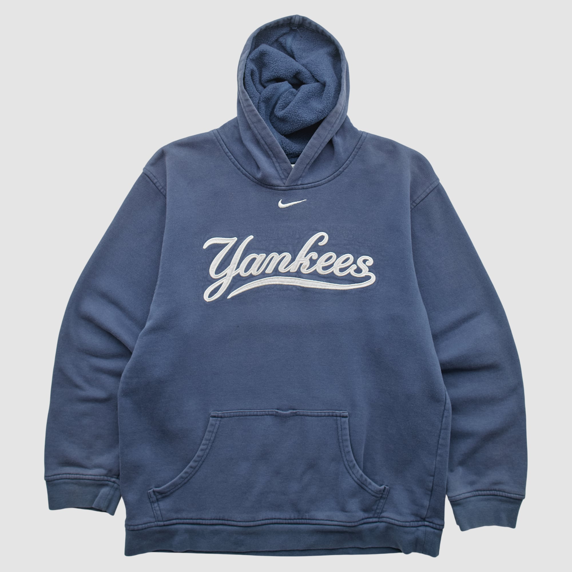 New York Yankees Nike 2000s Hooded Pullover Sweatshirt - Navy - XS