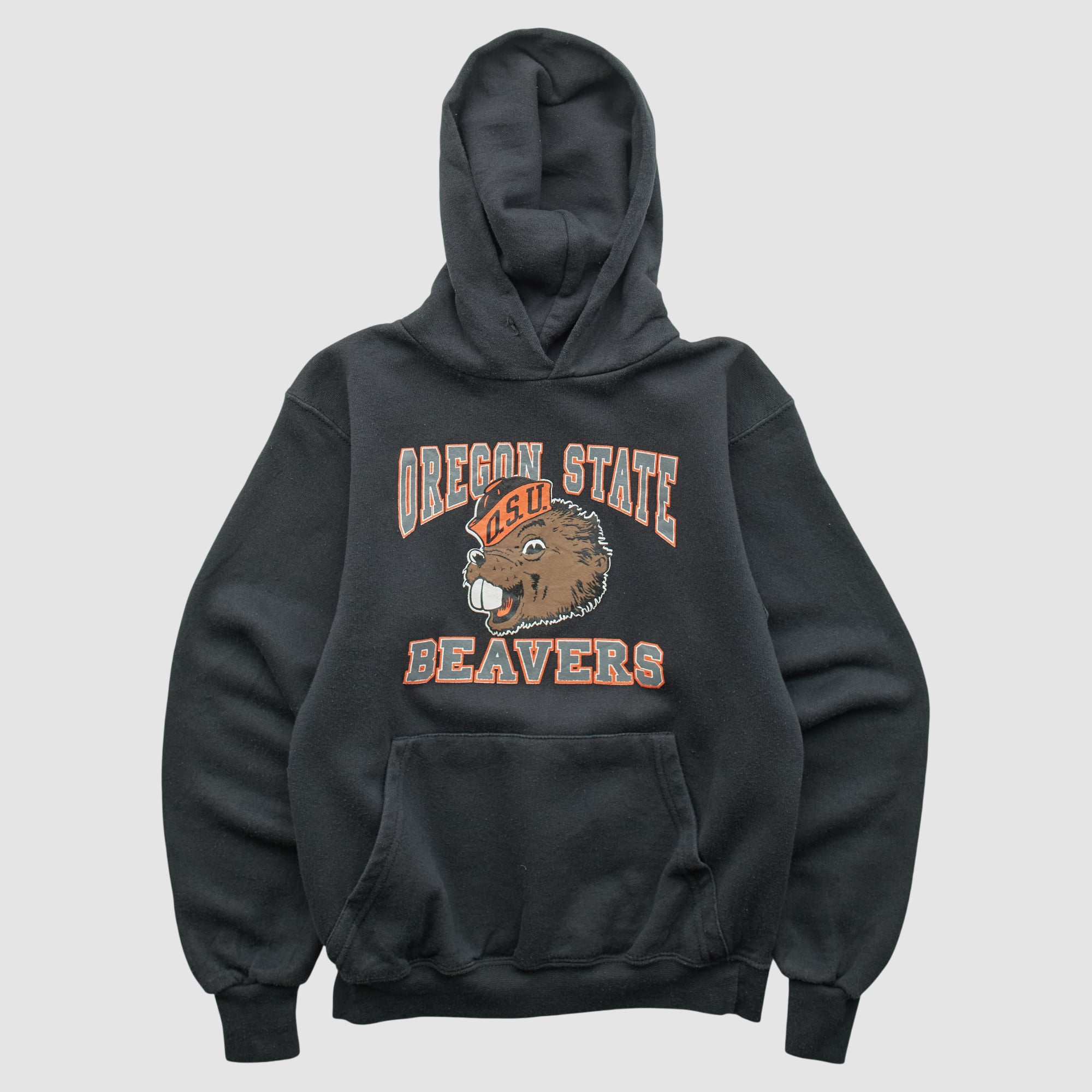 Oregon State Beavers Soffe 2000s Hooded Pullover Sweatshirt - Black - Yth L