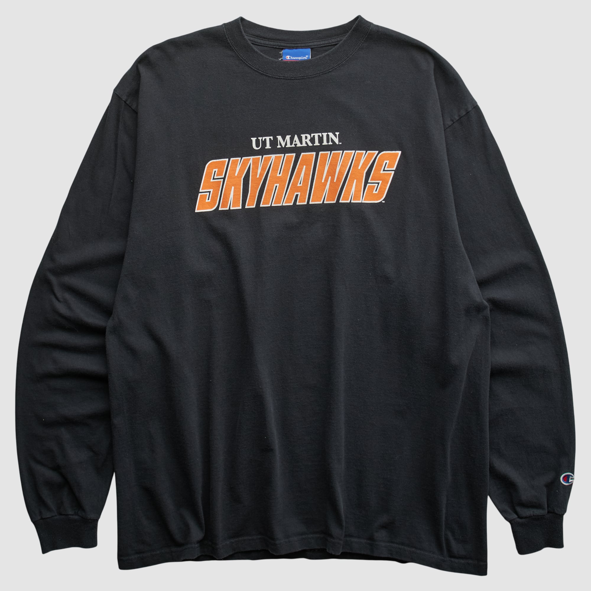 University of Tennessee - Martin Champion 2000s Long Sleeve T-shirt - Black - L