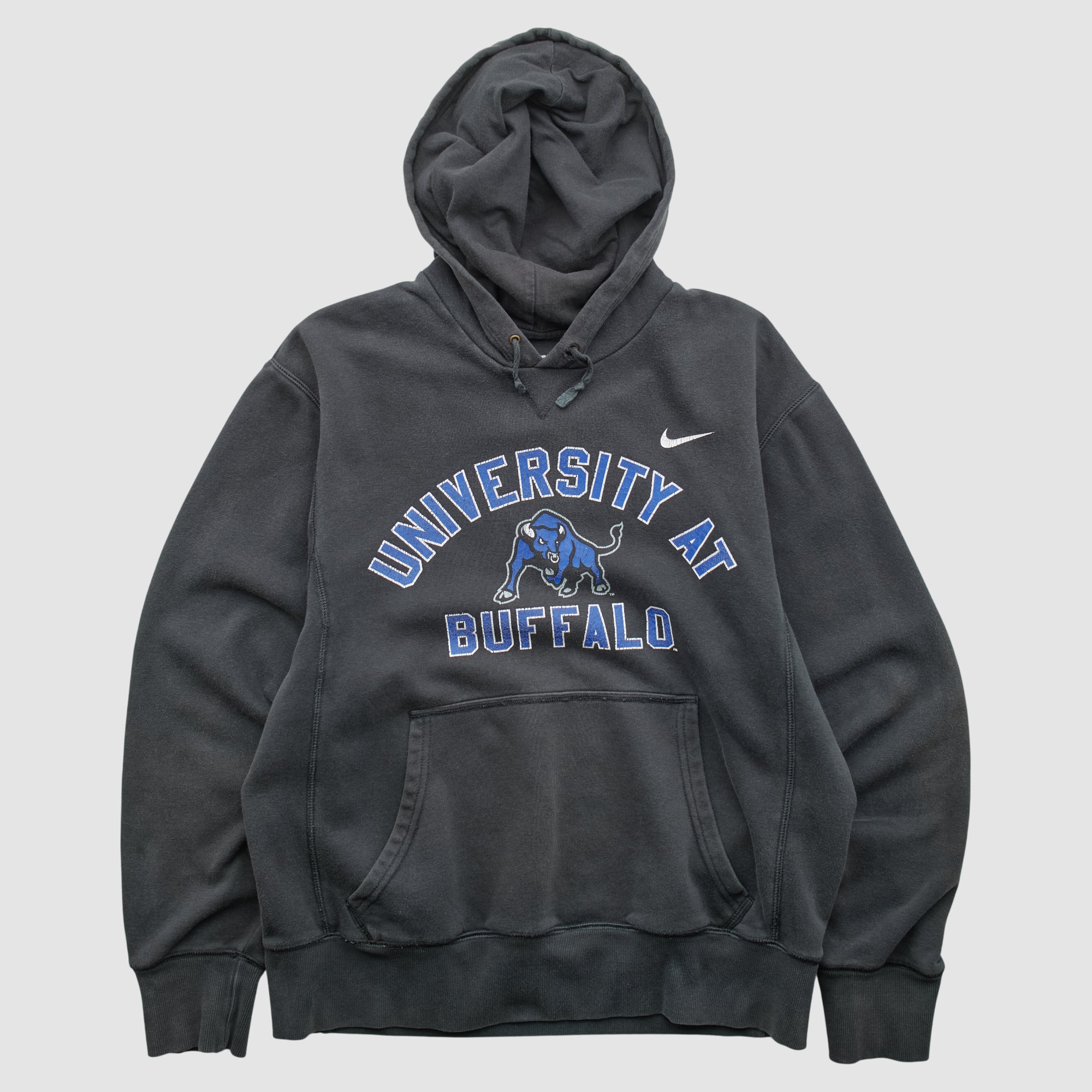 Buffalo Bulls Nike 2010s Hooded Pullover Sweatshirt - Black - M