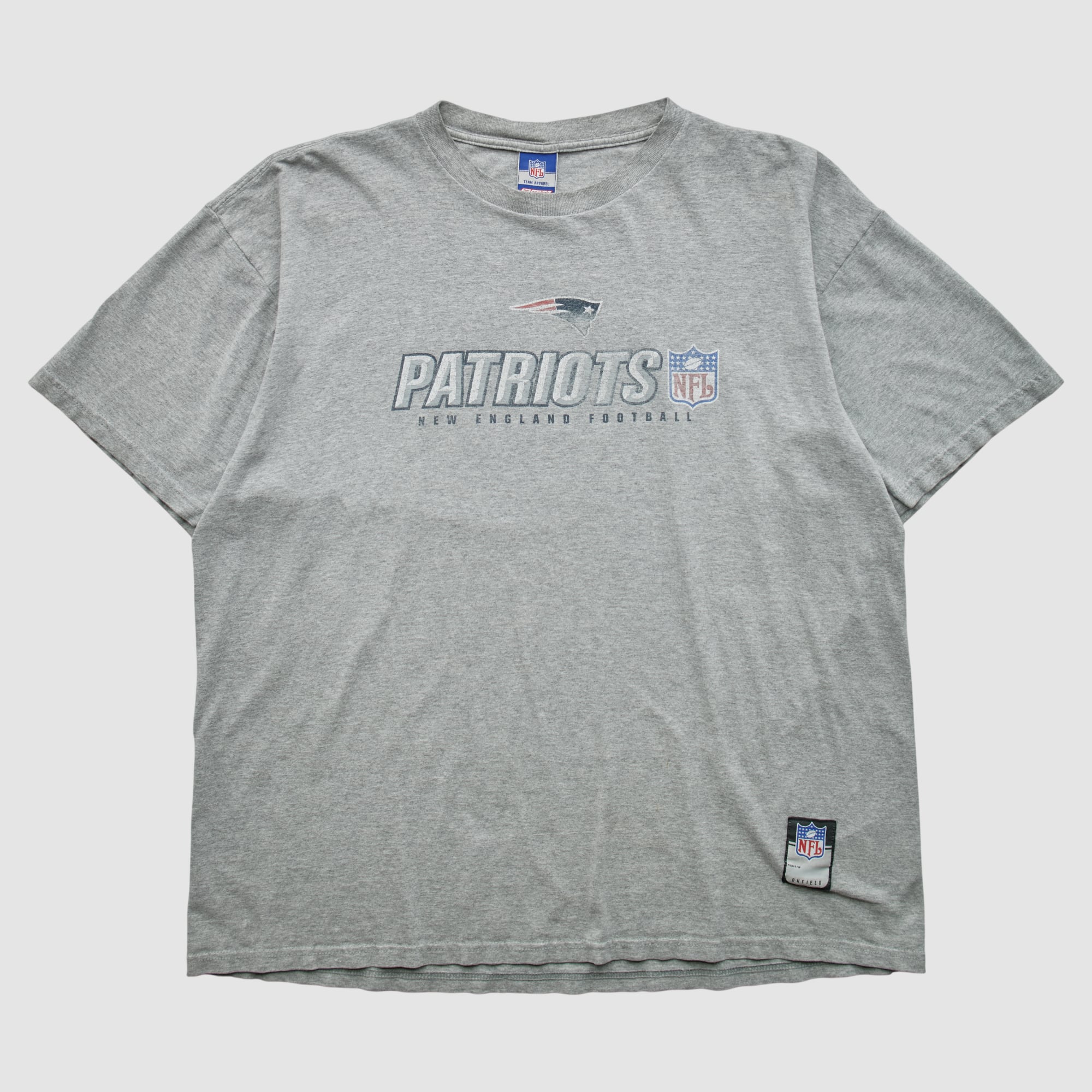 New England Patriots Reebok 2000s T-shirt - Heather Gray - 2XL