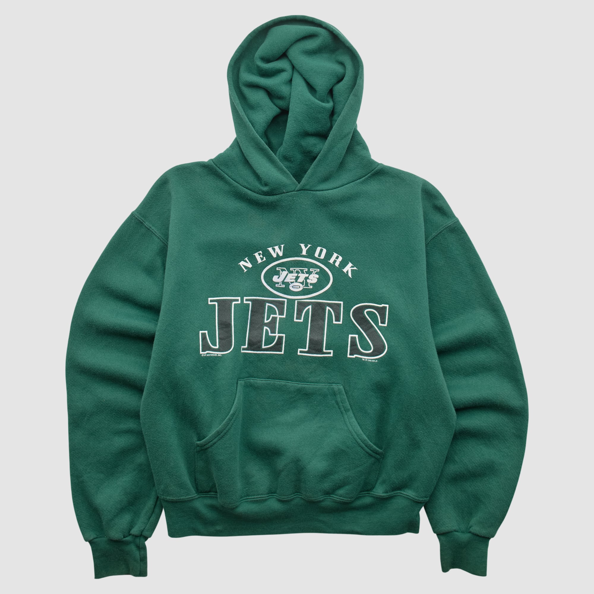 New York Jets Lee Apparel 90s Hooded Pullover Sweatshirt - Green - XXS