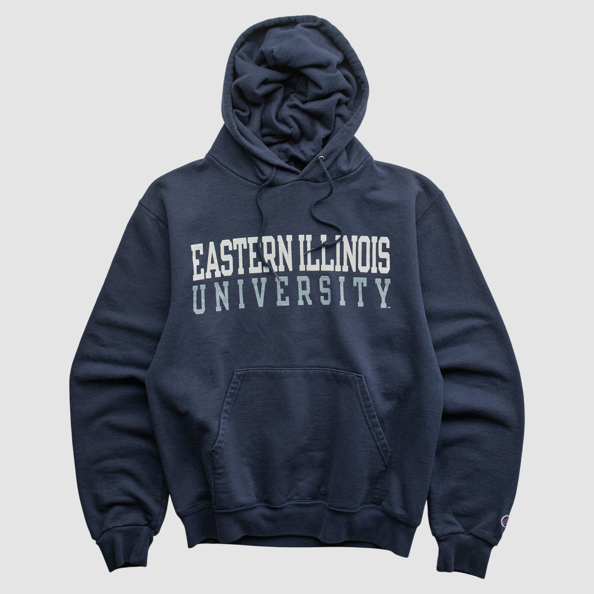 Eastern Illinois Panthers Champion 2000s Hooded Pullover Sweatshirt - Navy - XS
