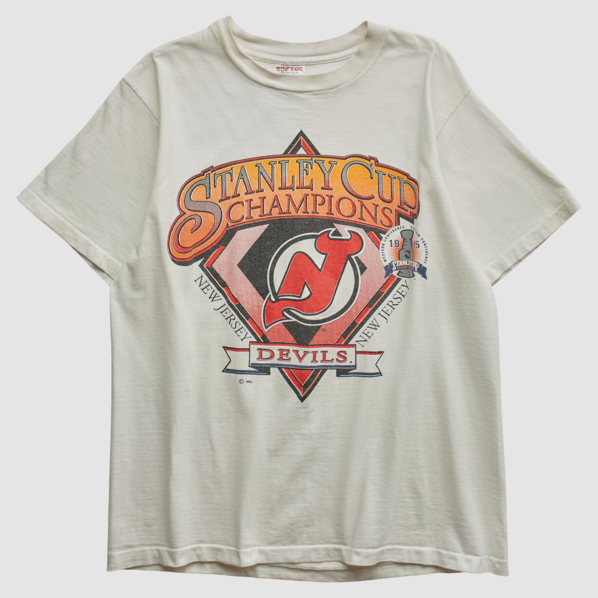 New Jersey Devils Softee 1995 T-shirt - White - S