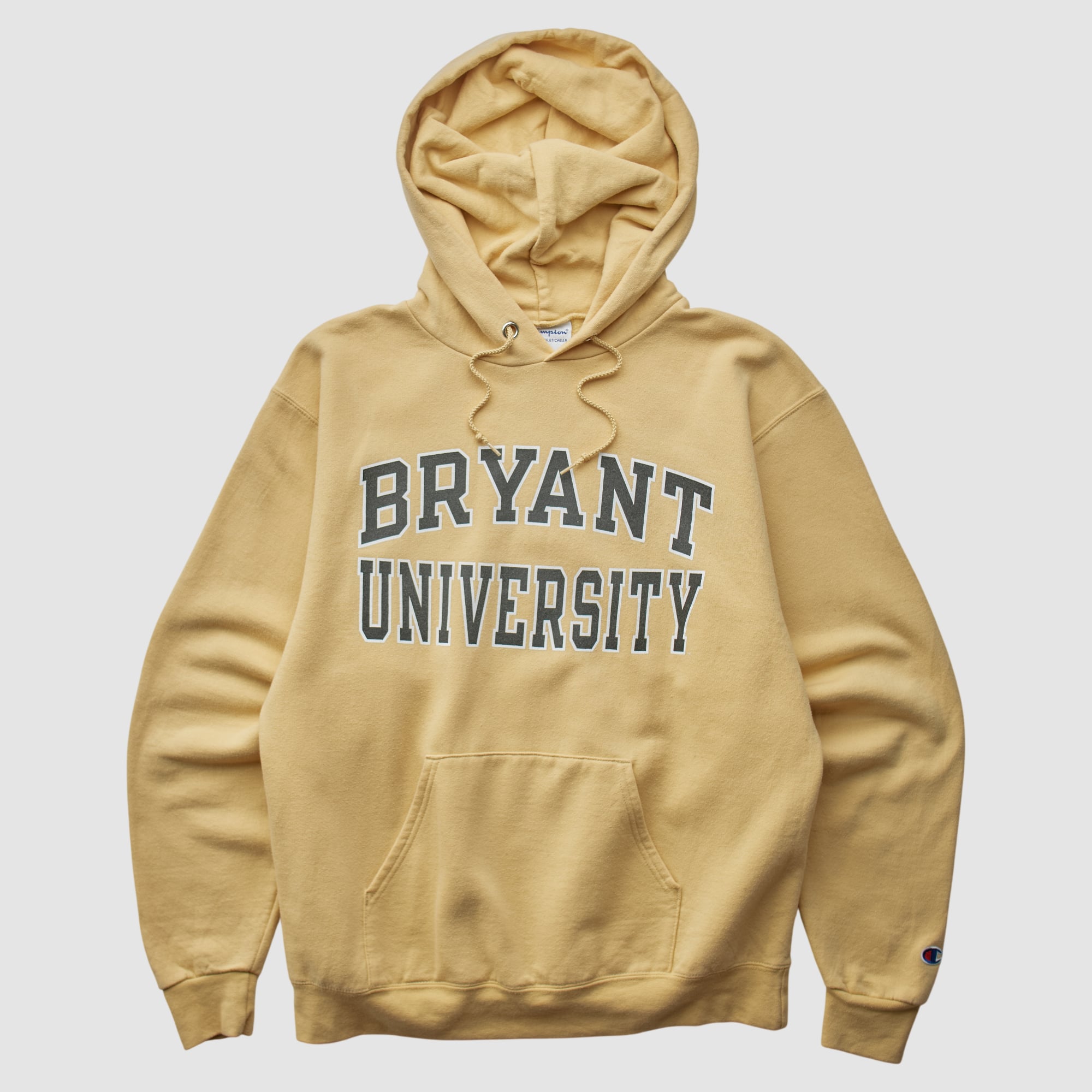 Bryant Bulldogs Champion 2000s Hooded Pullover Sweatshirt - Yellow - S