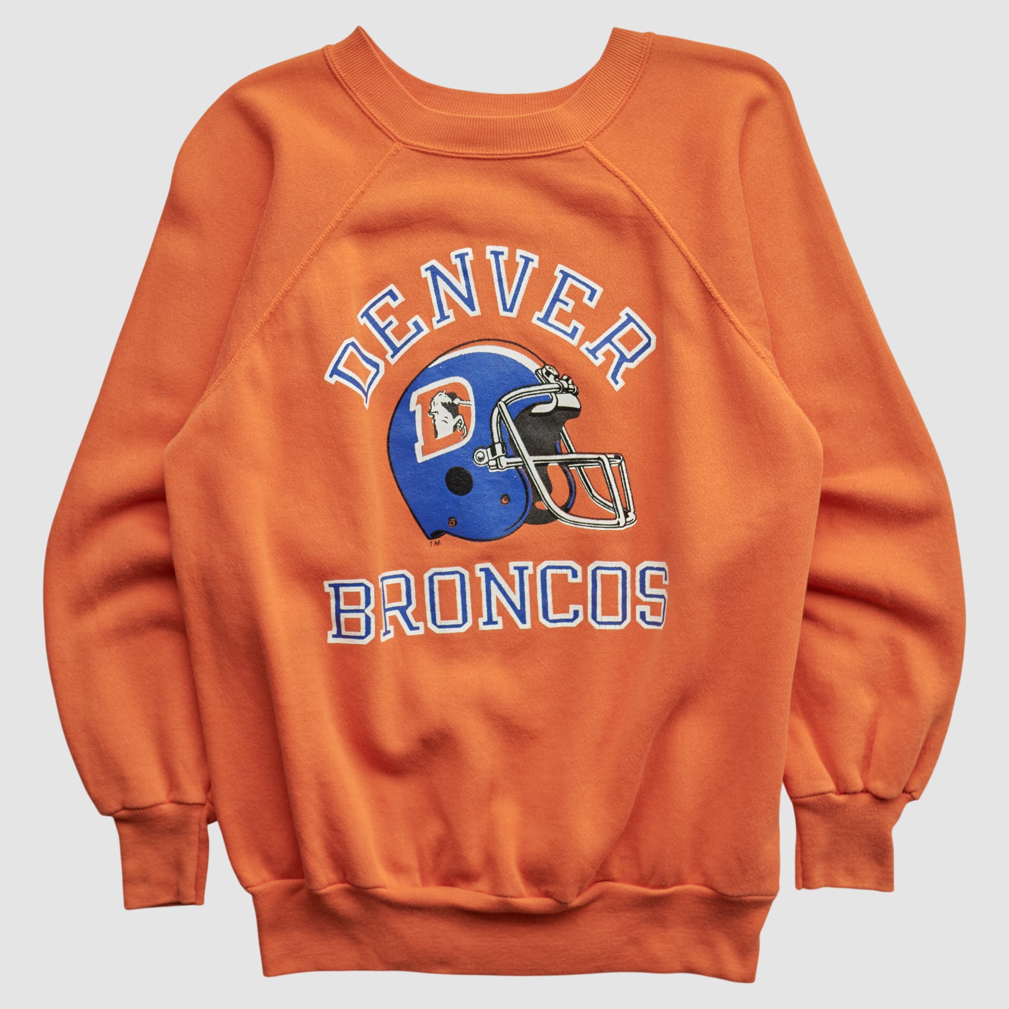 Denver Broncos 80s Pullover Sweatshirt - Orange - XS