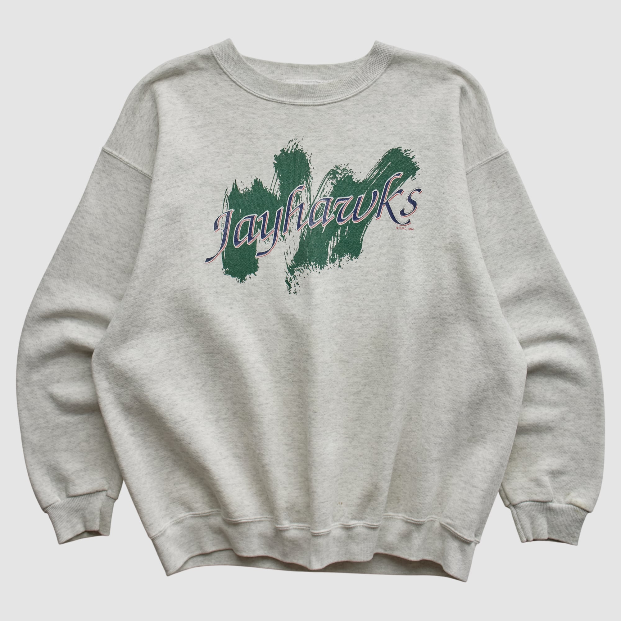Kansas Jayhawks Lee Apparel 1994 Pullover Sweatshirt - Heather Gray - L