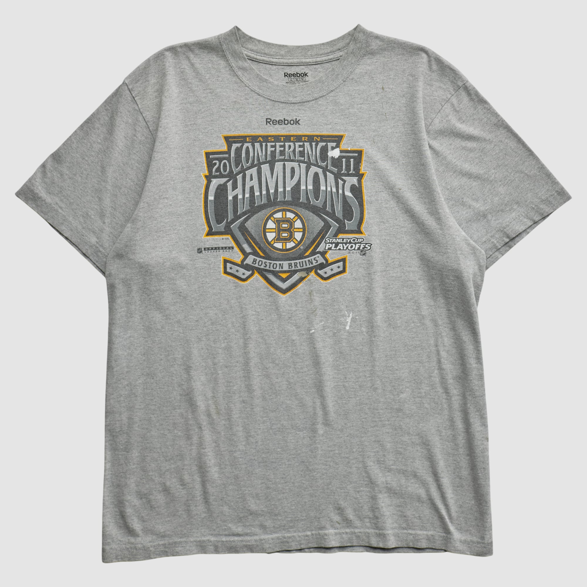 Boston Bruins Reebok 2011 T-shirt - Heather Gray - L