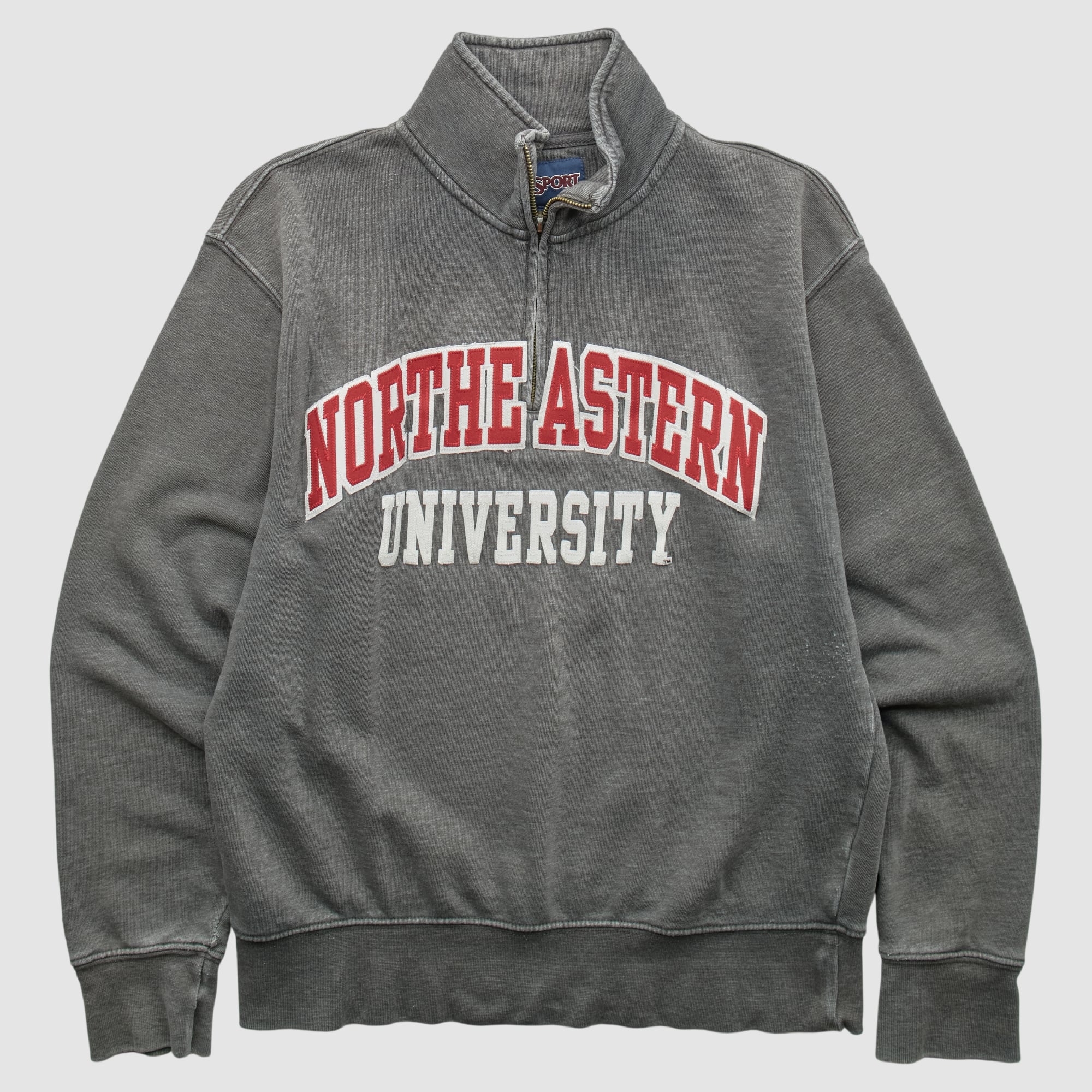 Northeastern Huskies Jansport 2000s 1/4 Zip Sweatshirt - Charcoal - XS