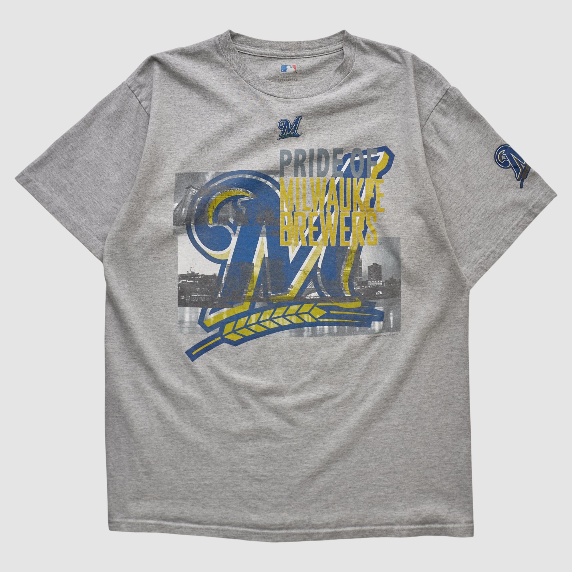 Milwaukee Brewers Genuine Merchandise 2010s T-shirt - Heather Gray - M