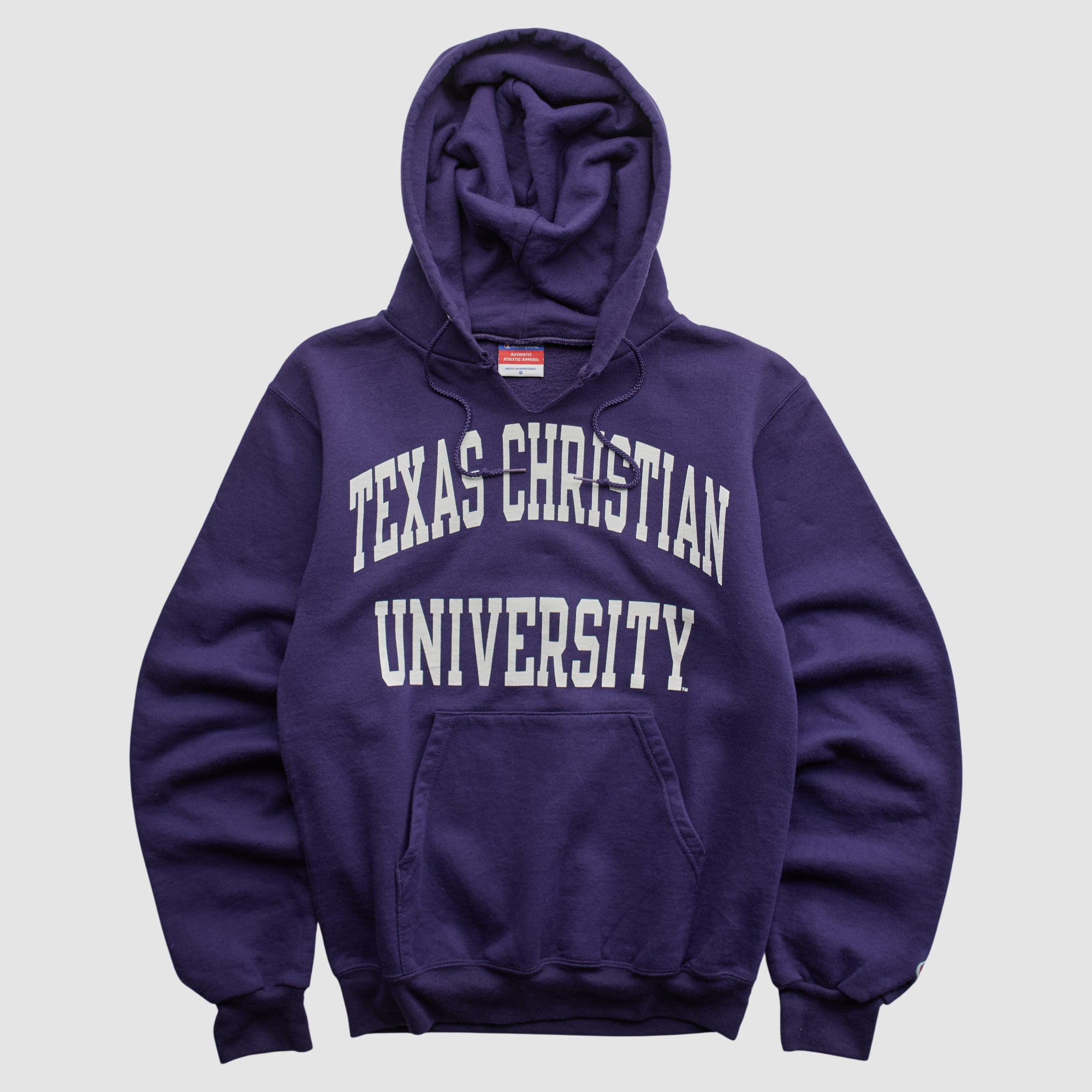 TCU Horned Frogs Champion 2000s Hooded Pullover Sweatshirt - Purple - XS