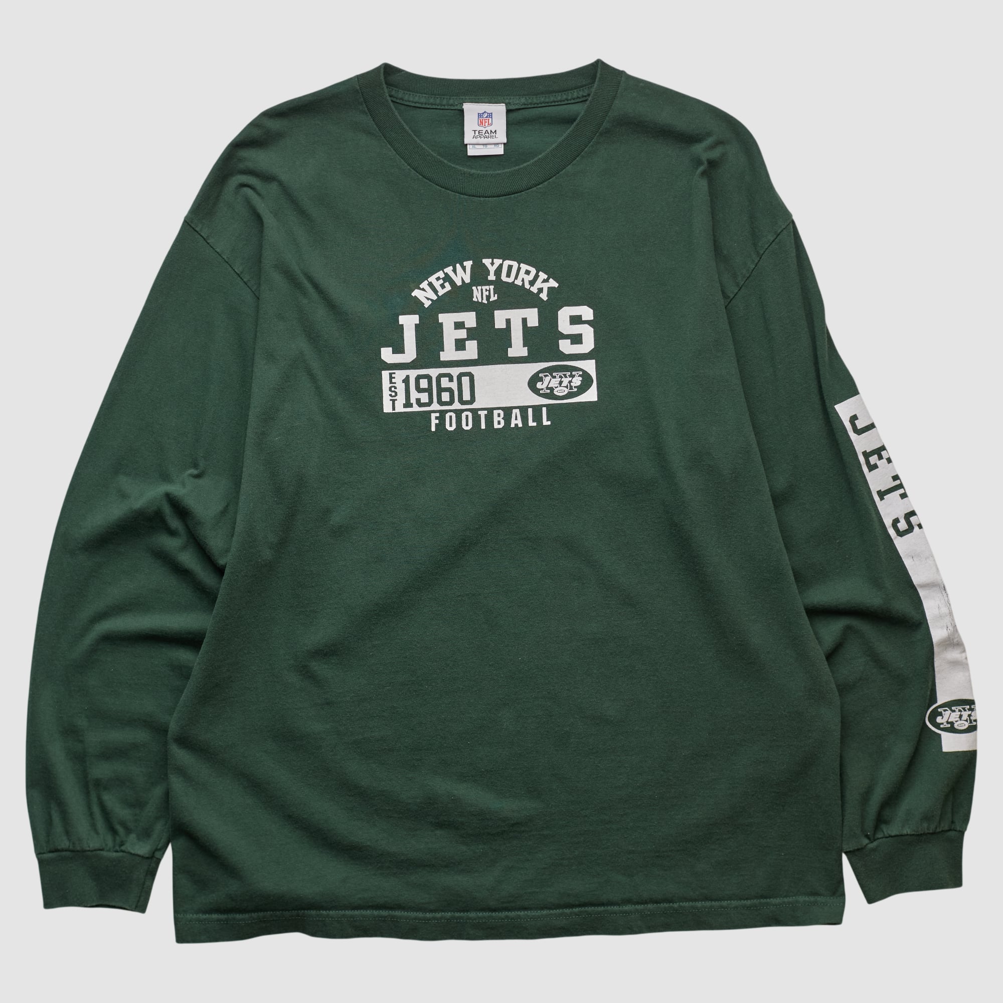 New York Jets NFL 2010s Long Sleeve T-shirt - Green - XL