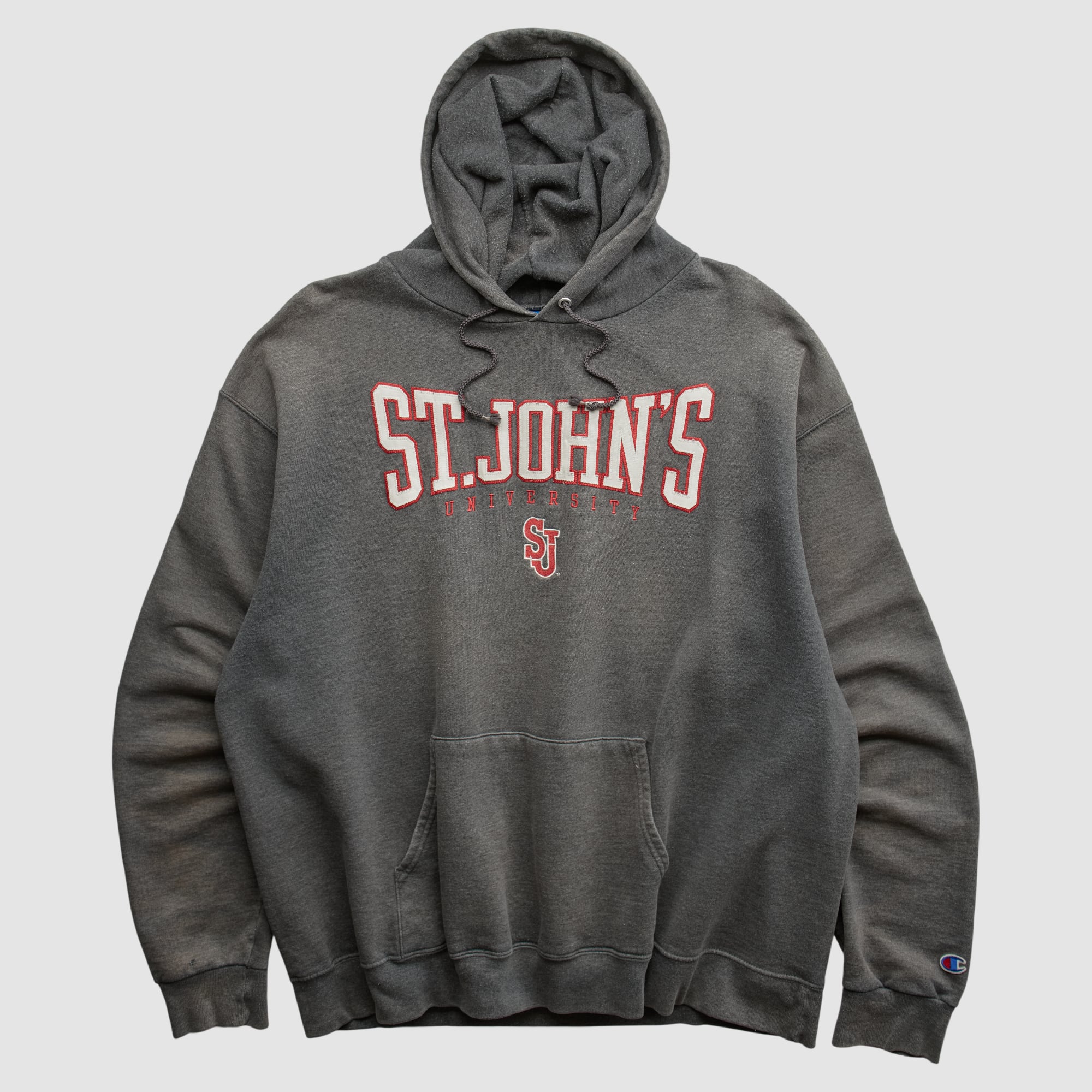 St. John's Red Storm Champion 2000s Hooded Pullover Sweatshirt - Charcoal - XL