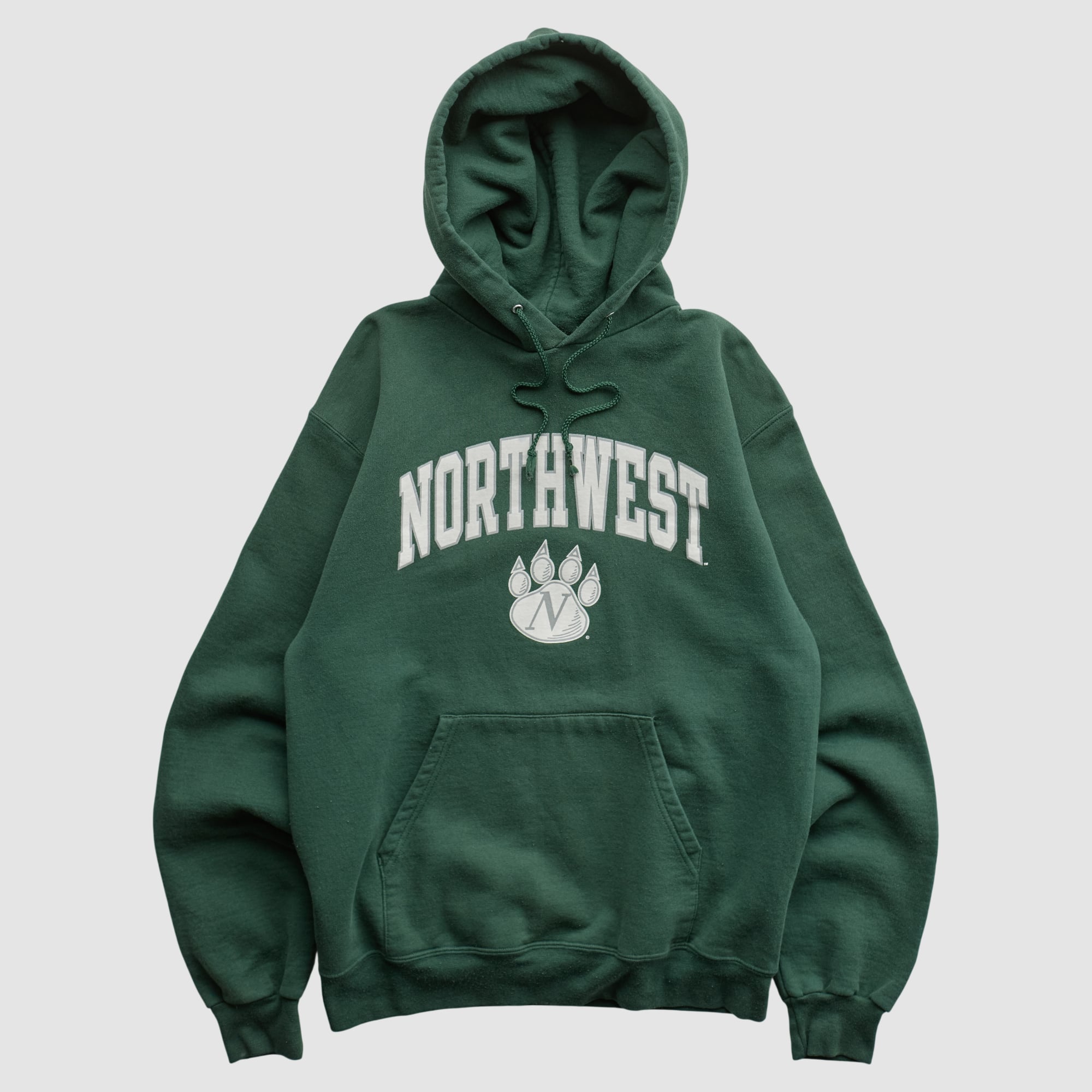 Northwest Missouri State Bearcats Champion 2000s Hooded Pullover Sweatshirt - Green - S