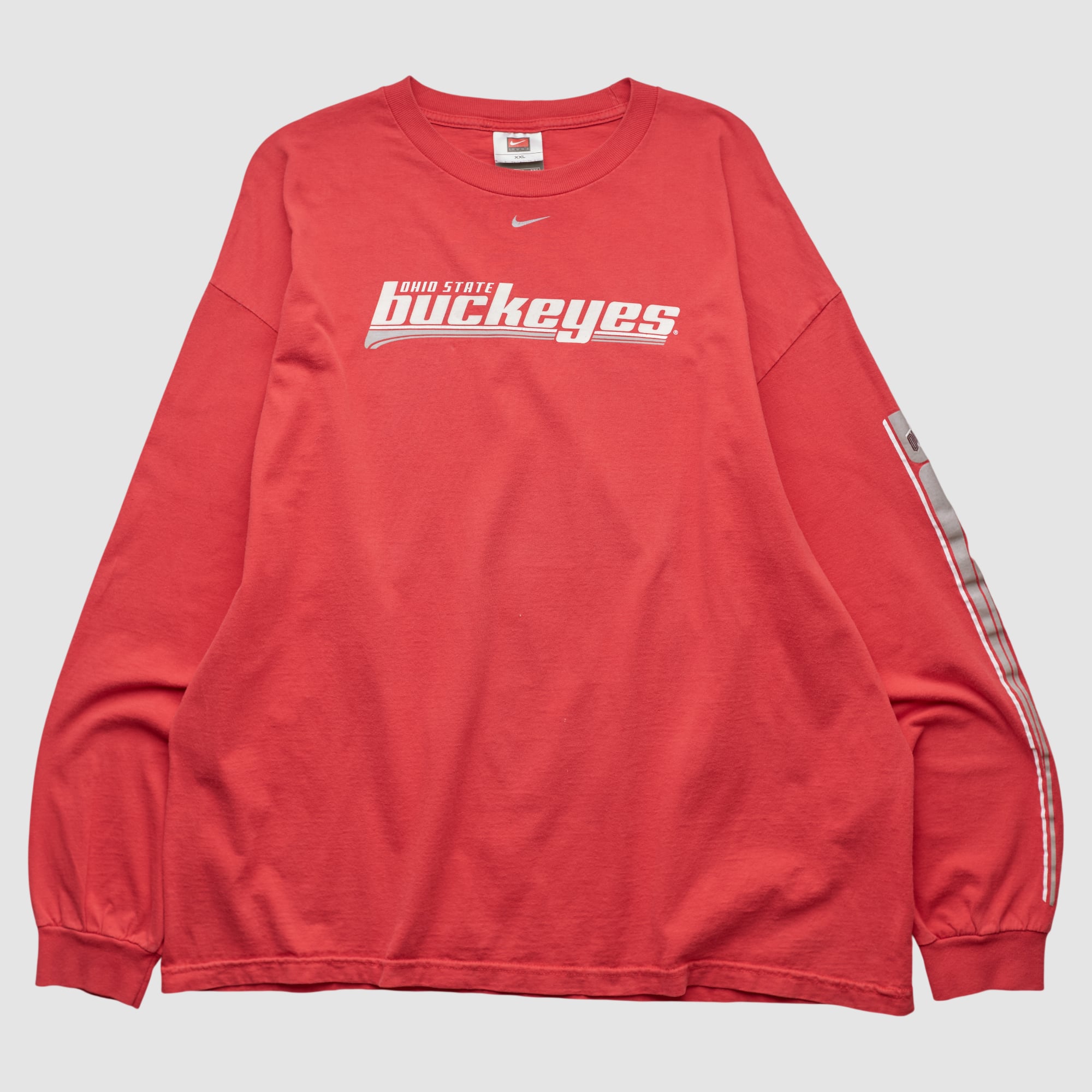 Ohio State Buckeyes Nike 2000s Long Sleeve T-shirt - Red - 2XL