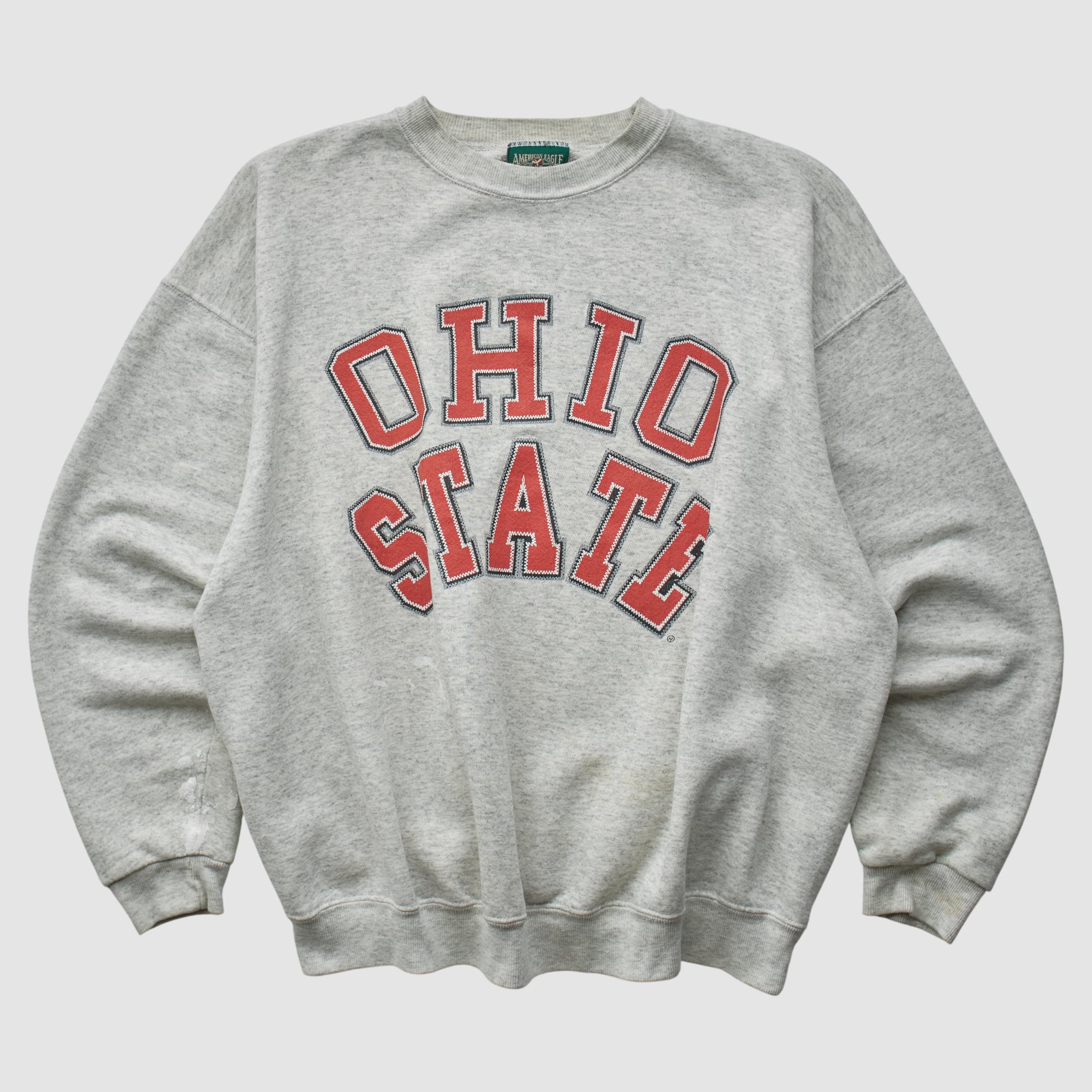 Ohio State Buckeyes American Eagle Outfitters 90s Pullover Sweatshirt - Heather Gray - L