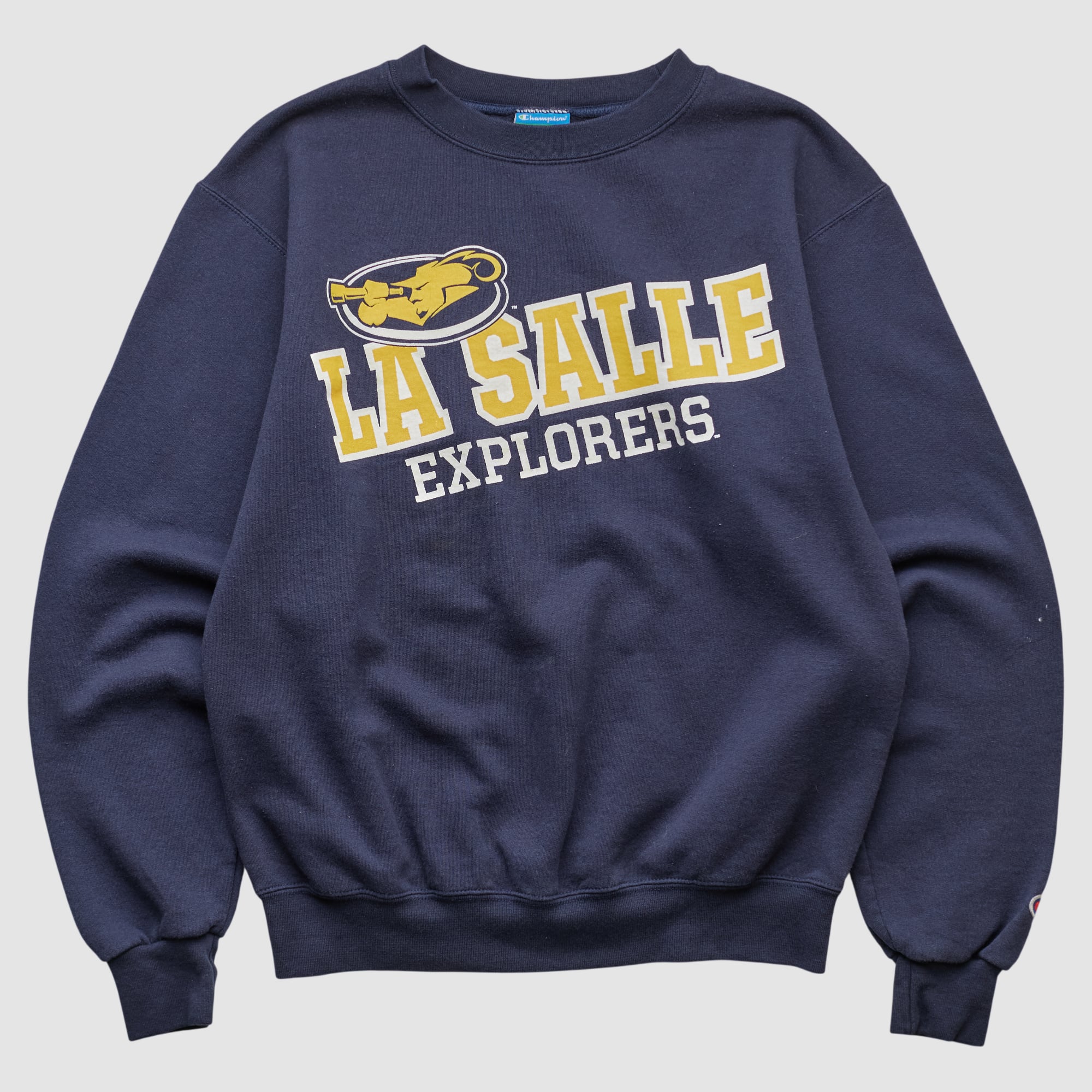 La Salle Explorers Champion 2010s Pullover Sweatshirt - Navy - XS