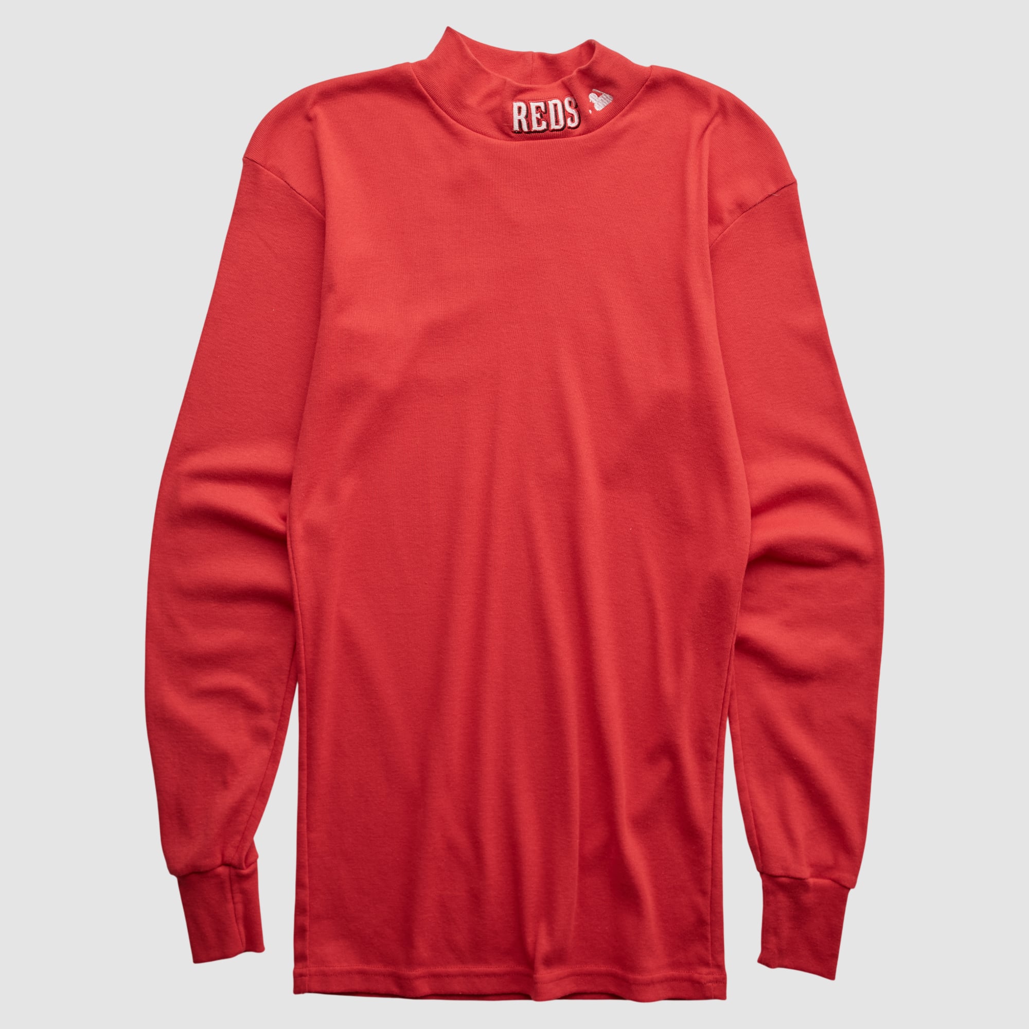 Cincinnati Reds Majestic 90s Long Sleeve T-shirt - Red - XS