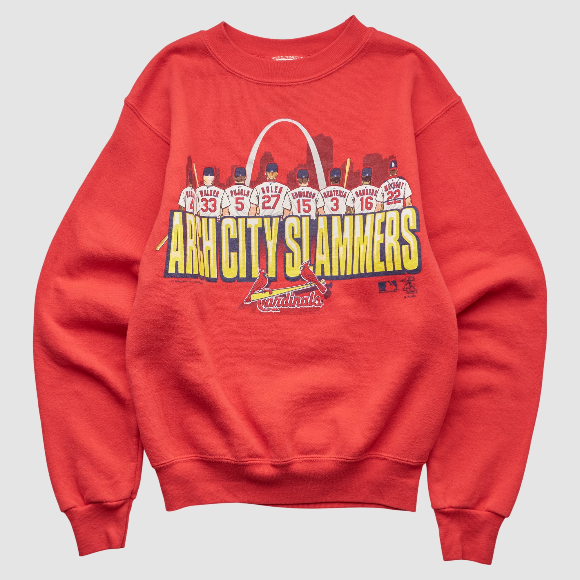 St. Louis Cardinals Lee Apparel 2000s Pullover Sweatshirt - Red - Yth M
