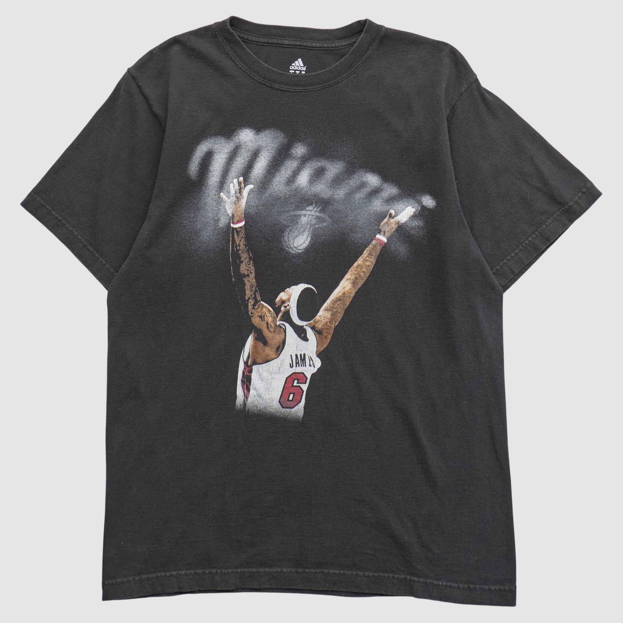 Miami Heat Adidas 2010s T-shirt - Black - M