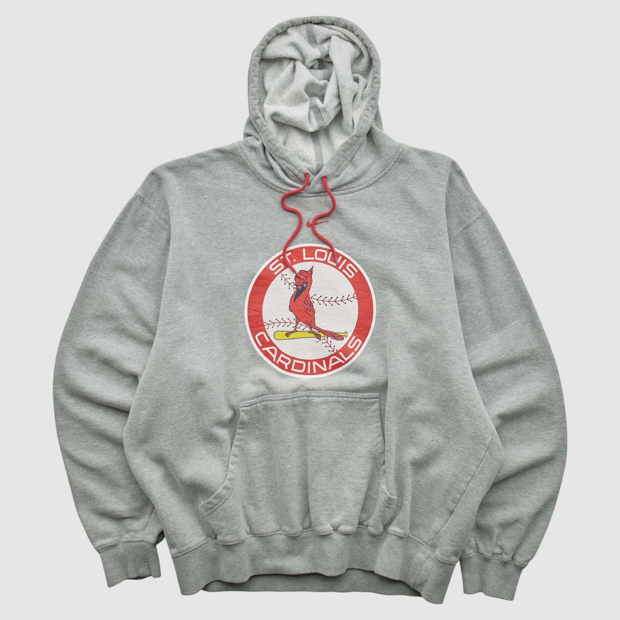 St. Louis Cardinals Nike 2000s Hooded Pullover Sweatshirt - Gray - M