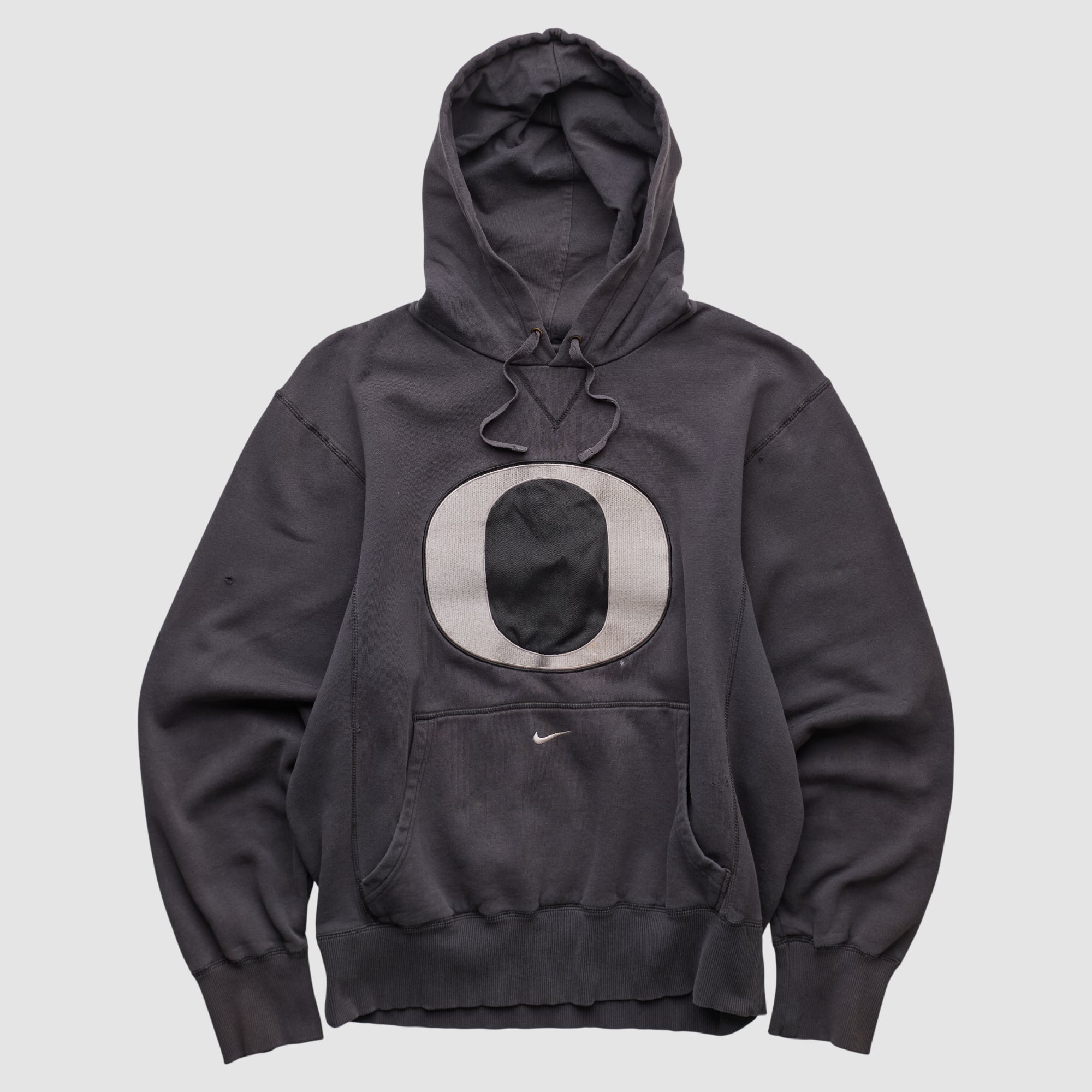 Oregon Ducks Nike 2000s Hooded Pullover Sweatshirt - Black - S