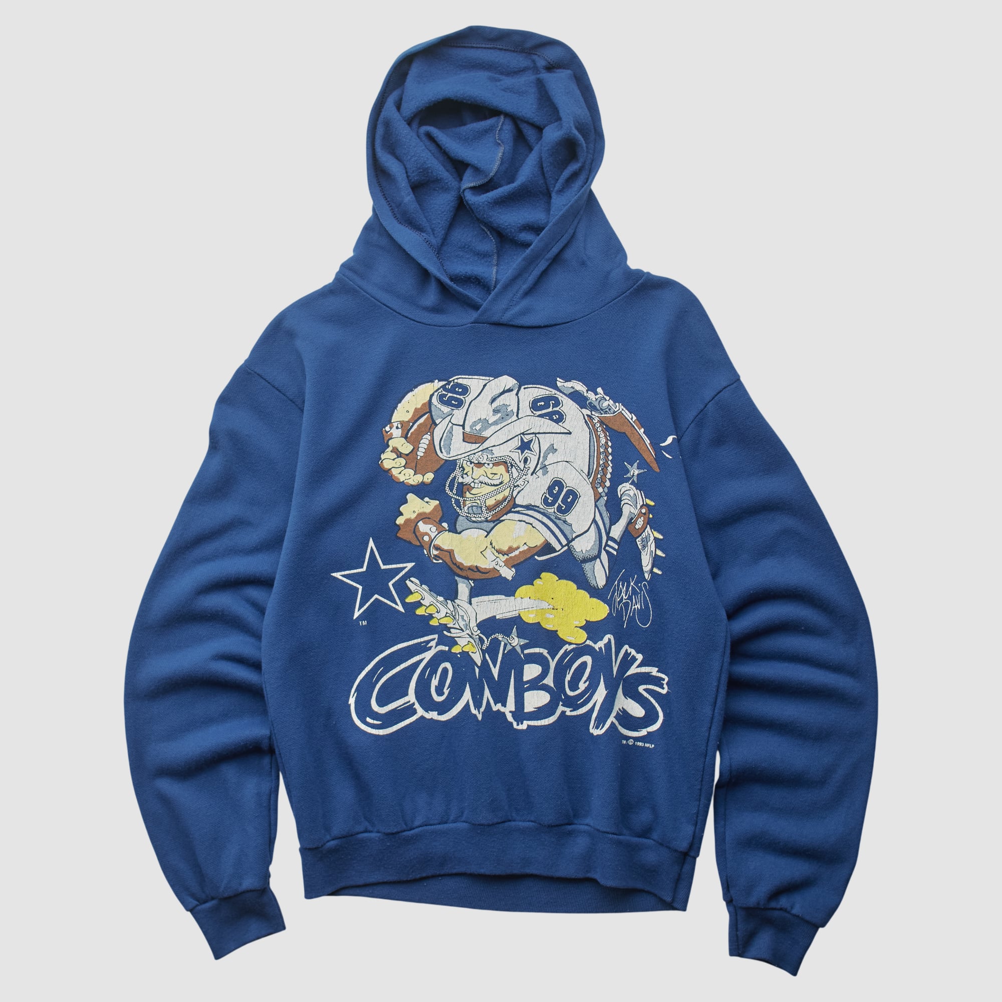 Dallas Cowboys All Pro 1993 Hooded Pullover Sweatshirt - Navy - Yth L