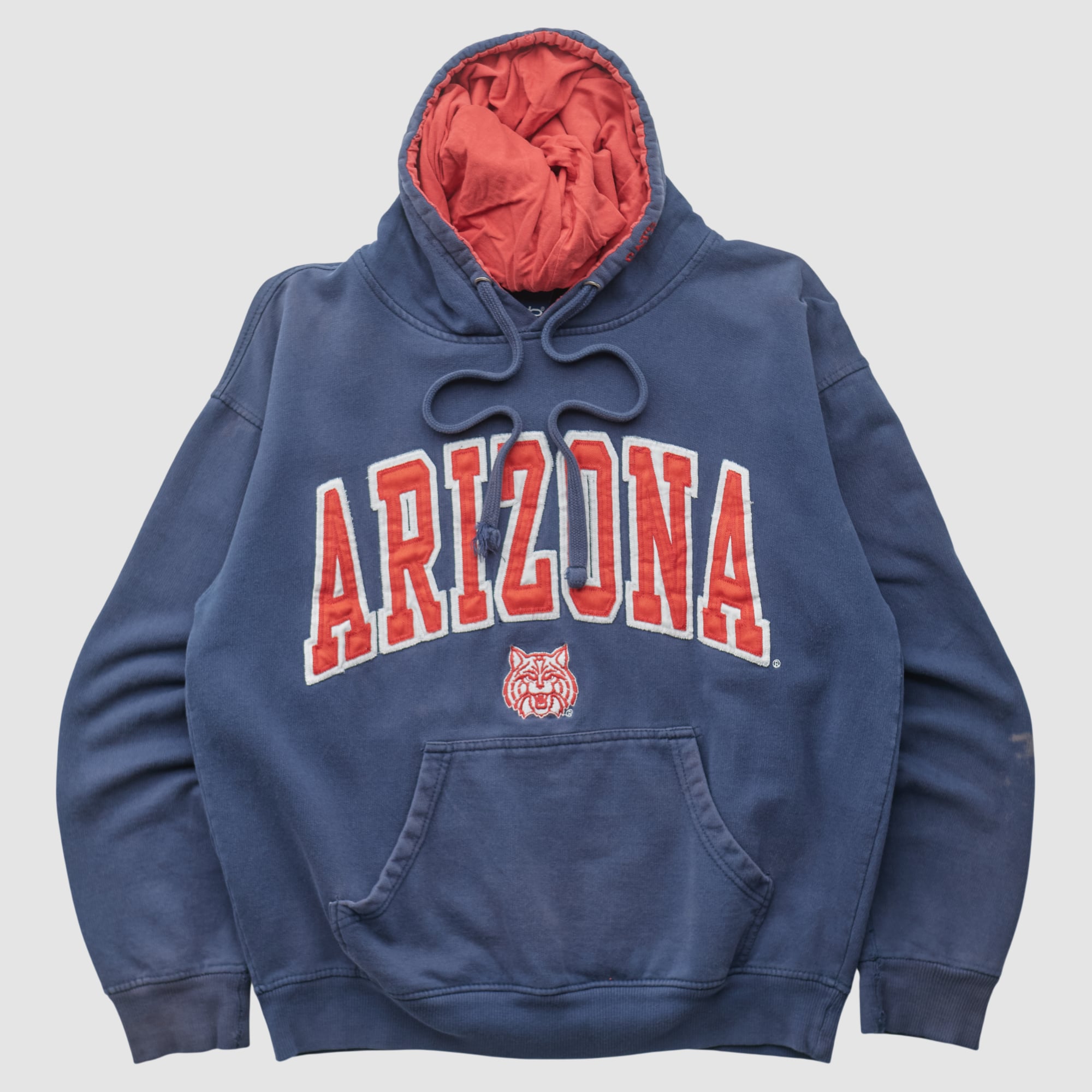 Arizona Wildcats Old Varsity Brand 2000s Hooded Pullover Sweatshirt - Navy - XS