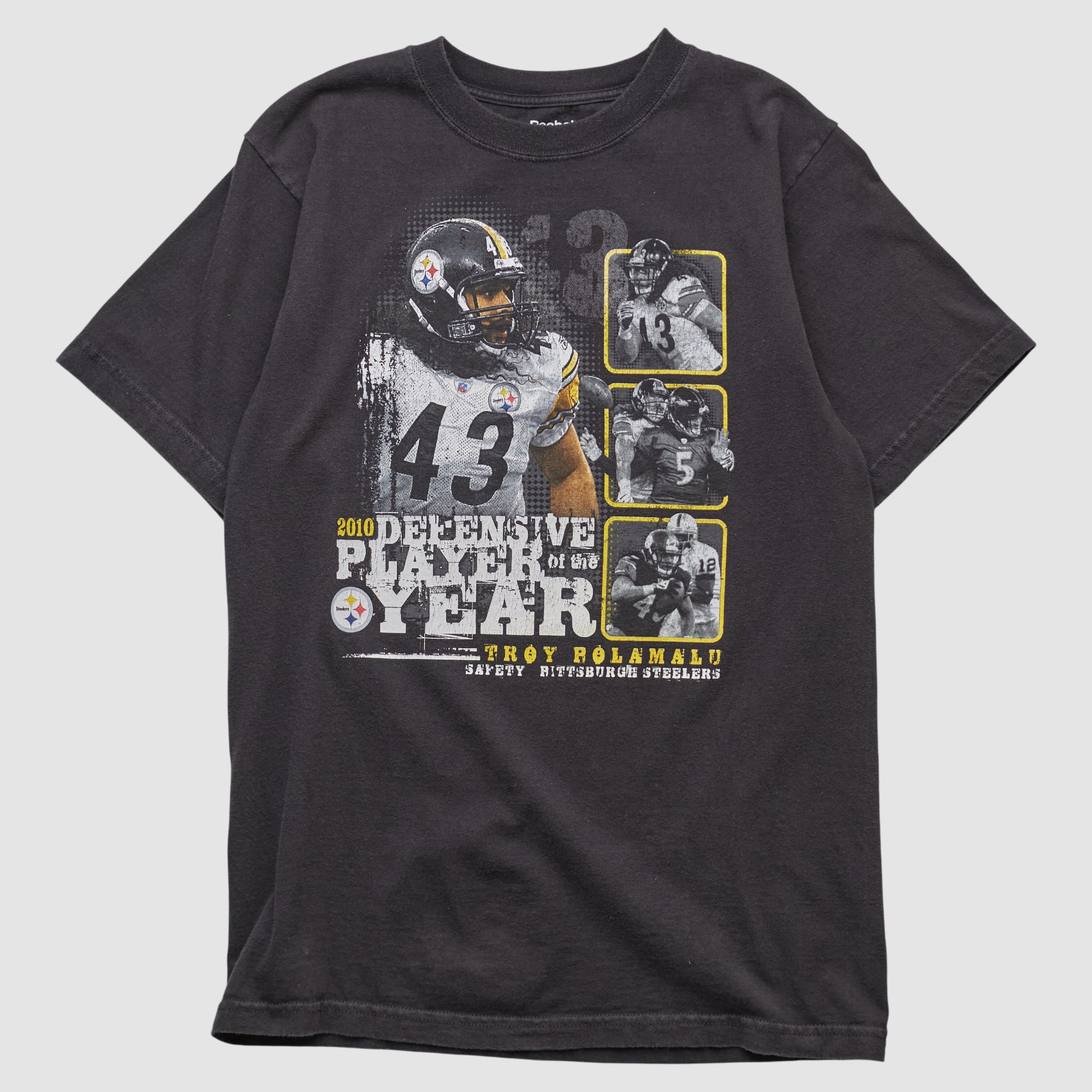 Troy Polamalu Reebok 2010 T-shirt - Black - S
